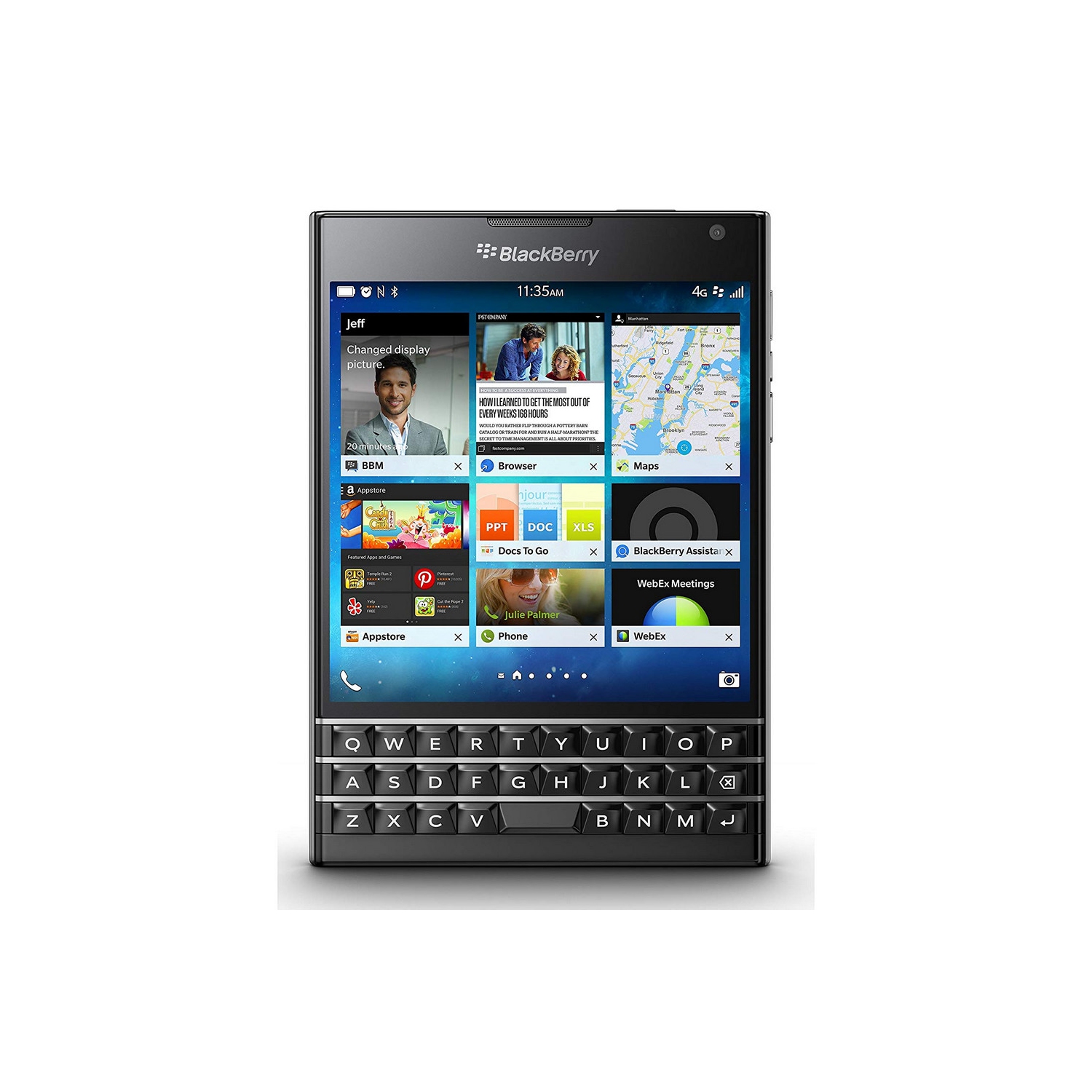 Refurbished (Good) - Blackberry Passport | Black | 32 GB |