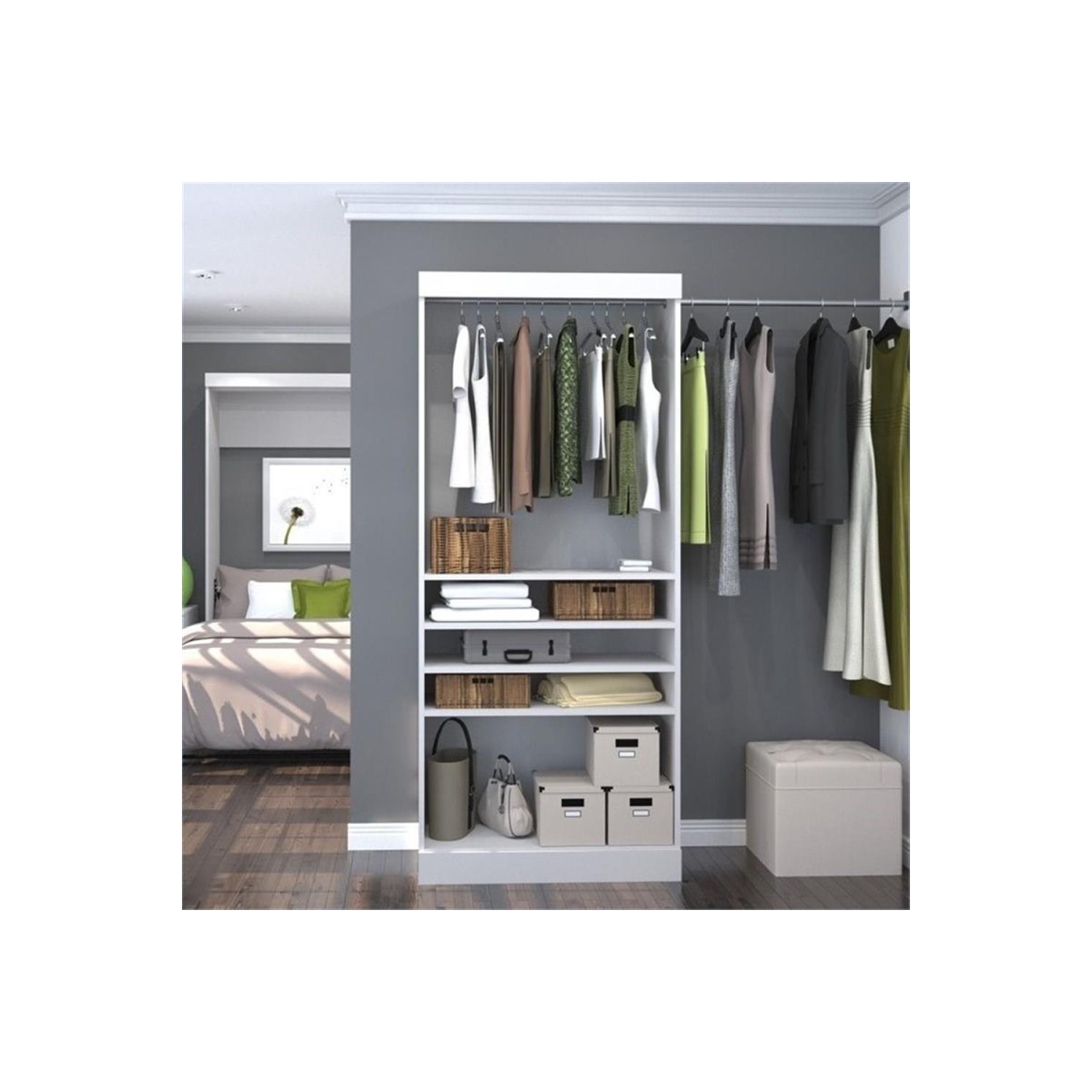 Pur 36" Closet Organizer Storage Unit - White