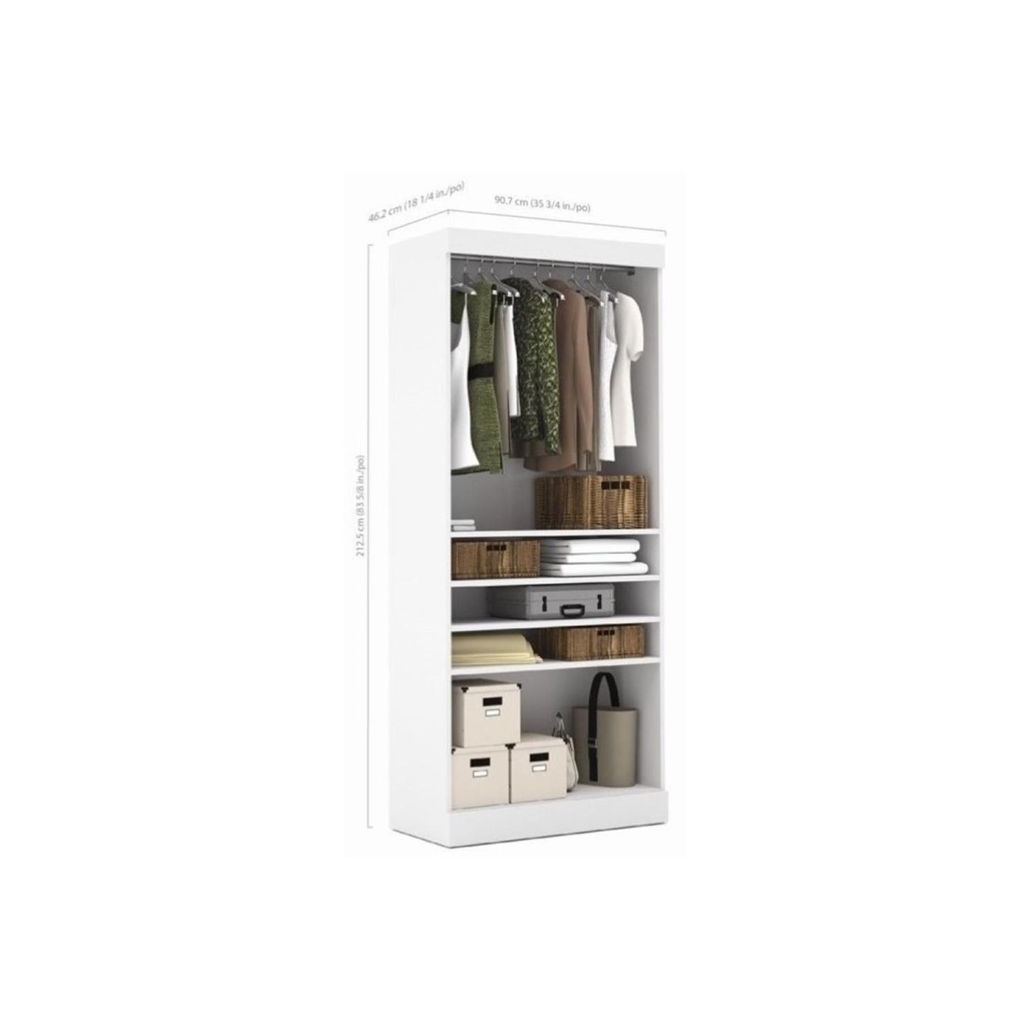 Pur 36" Closet Organizer Storage Unit - White