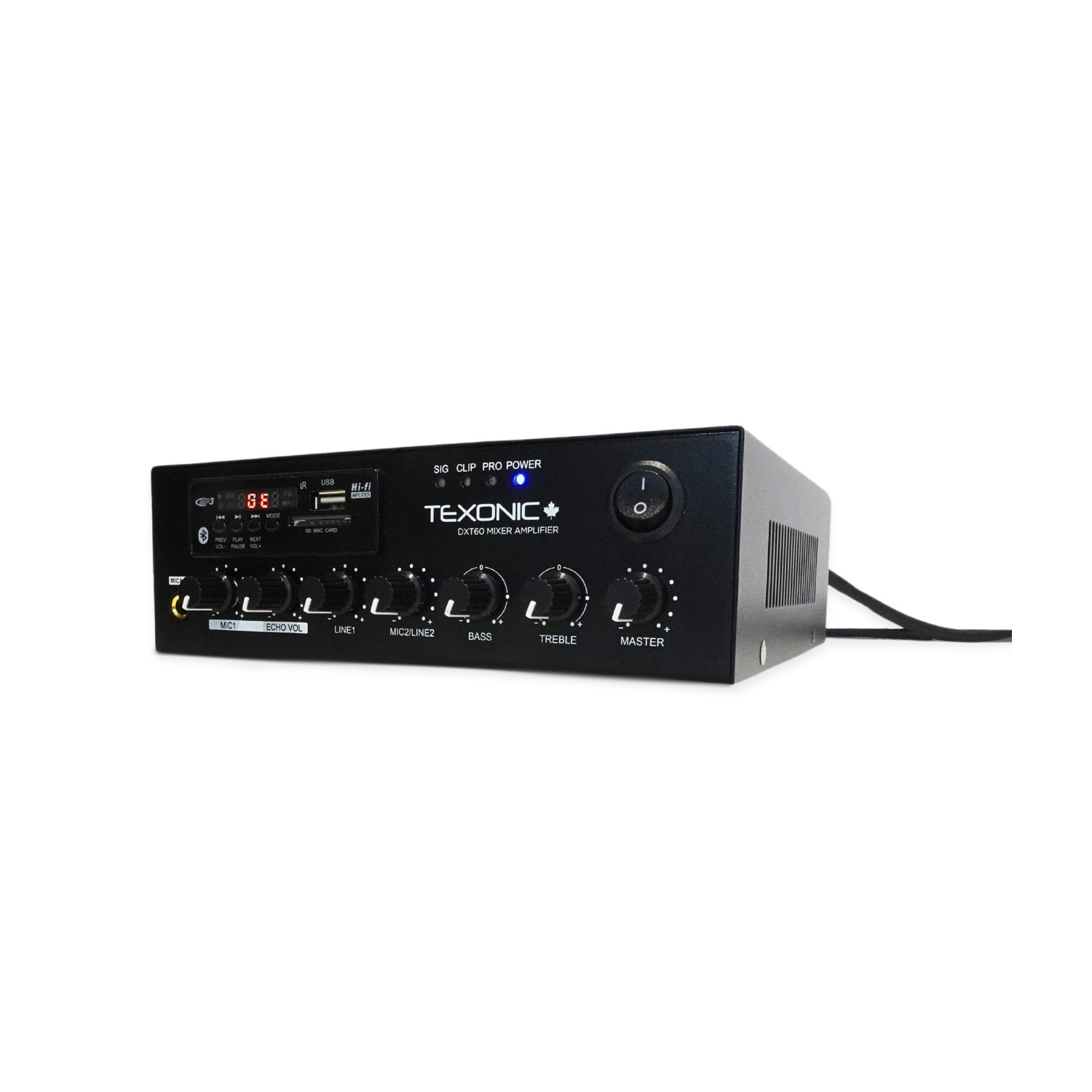 Amplificateur de musique commercial 60 W | Syntoniseur MP3 et FM Bluetooth