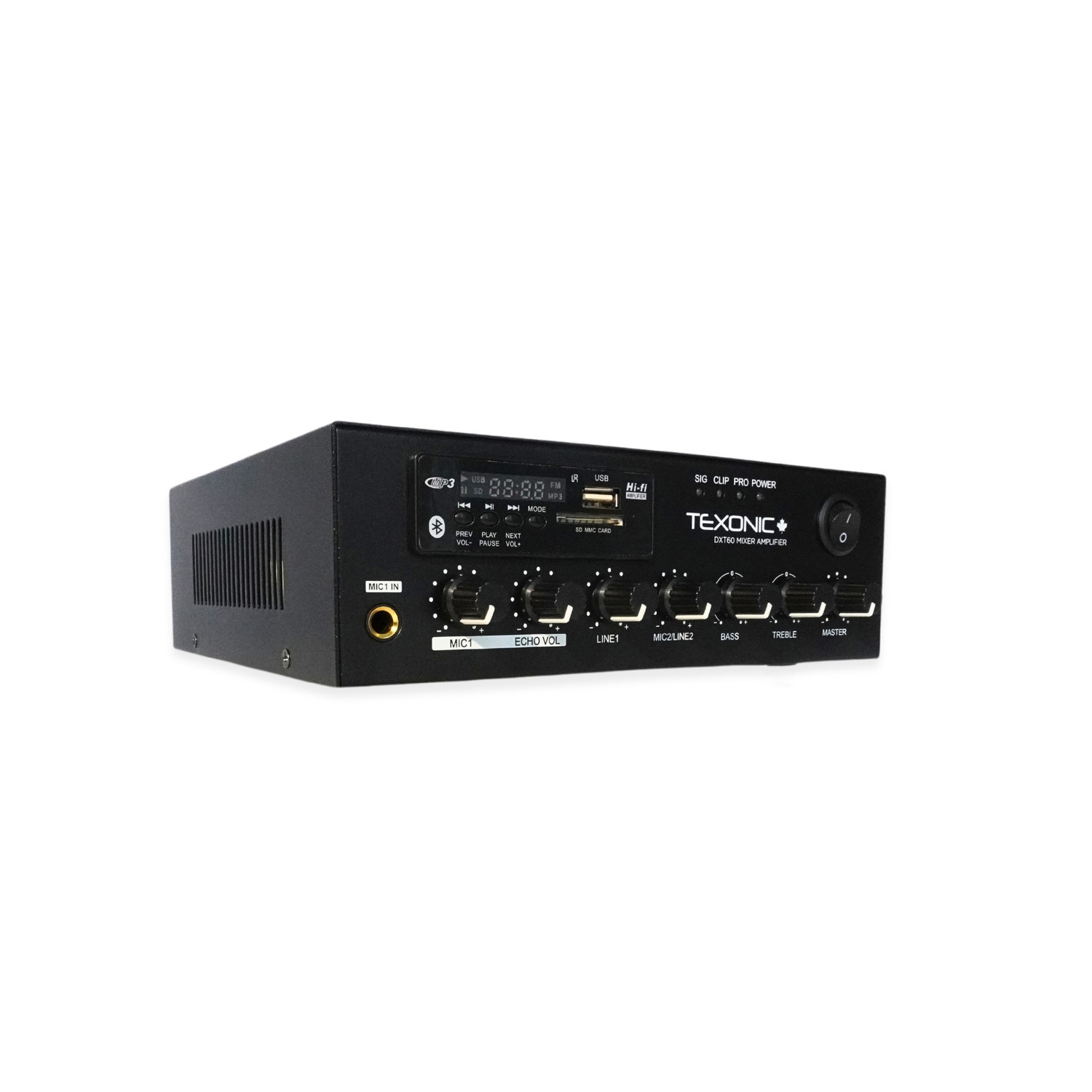 Amplificateur de musique commercial 60 W | Syntoniseur MP3 et FM Bluetooth