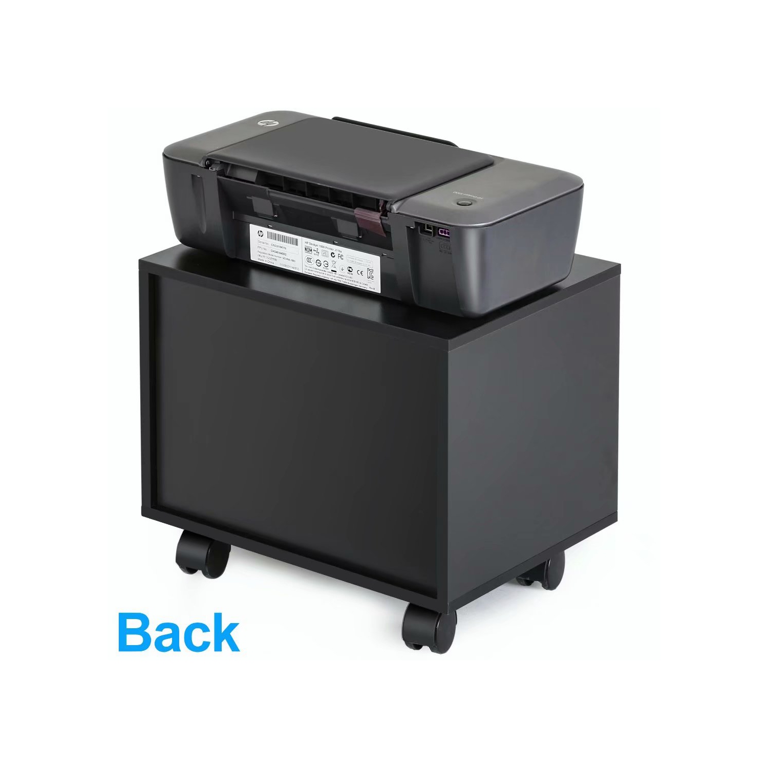 FITUEYES Mobile Printer Stand Under Desk Machine Work Modern File Cabinet Cart with Wheels, PS304003WB