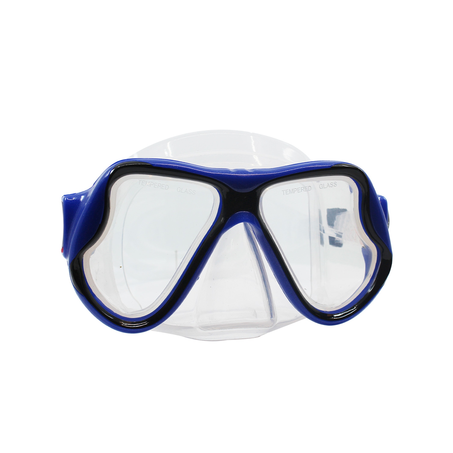SCAUP Masque de Plongée SPECTRA Pro - Lunettes de Snorkeling avec Lentilles en Verre Trempé, pour Adultes, Bleu