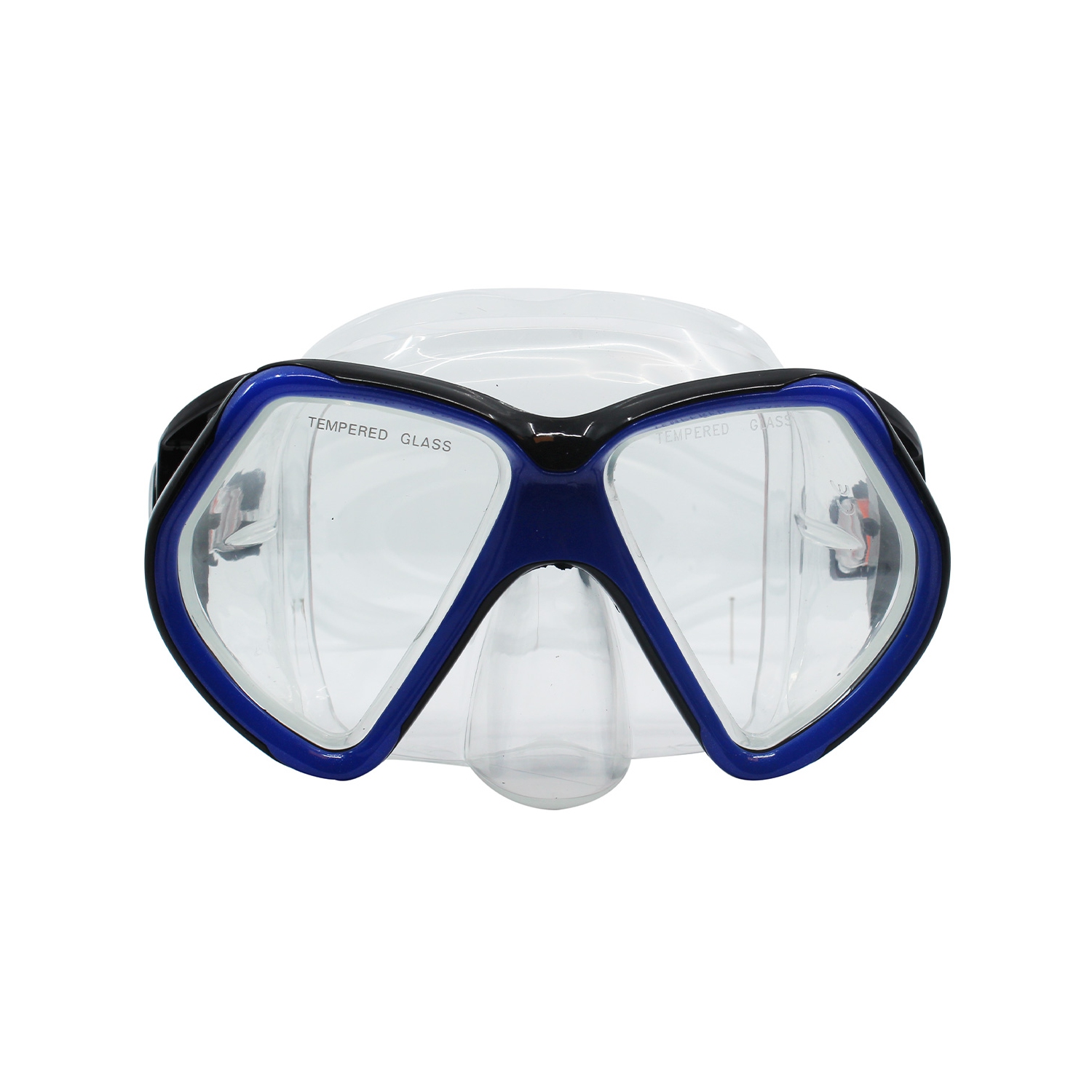 SCAUP Masque de Plongée Récréative AQUADUX - Lunettes de Snorkeling avec Lentilles en Verre Trempé, pour Adultes, Bleu
