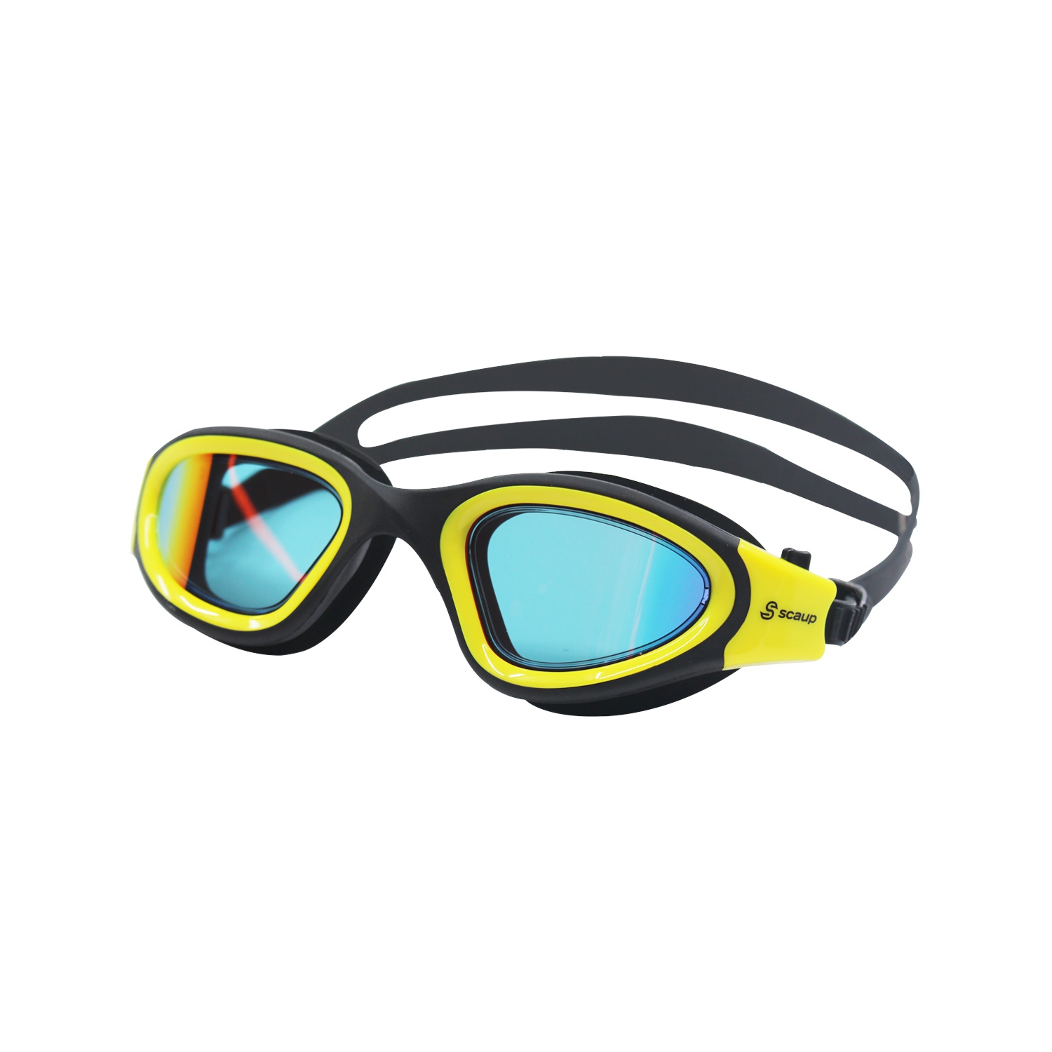 Scaup BALOS Pro Swimming Goggles - Anti-Fog Swim Goggles with UV Protection for Adults, Yellow