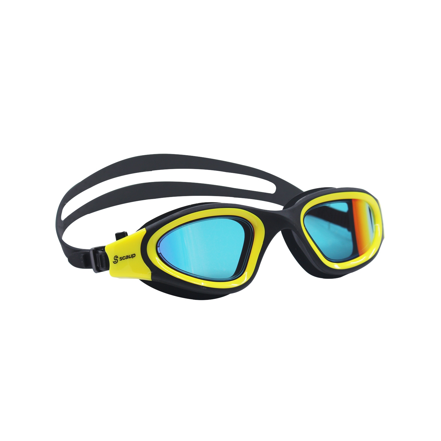 Scaup BALOS Pro Swimming Goggles - Anti-Fog Swim Goggles with UV Protection for Adults, Yellow