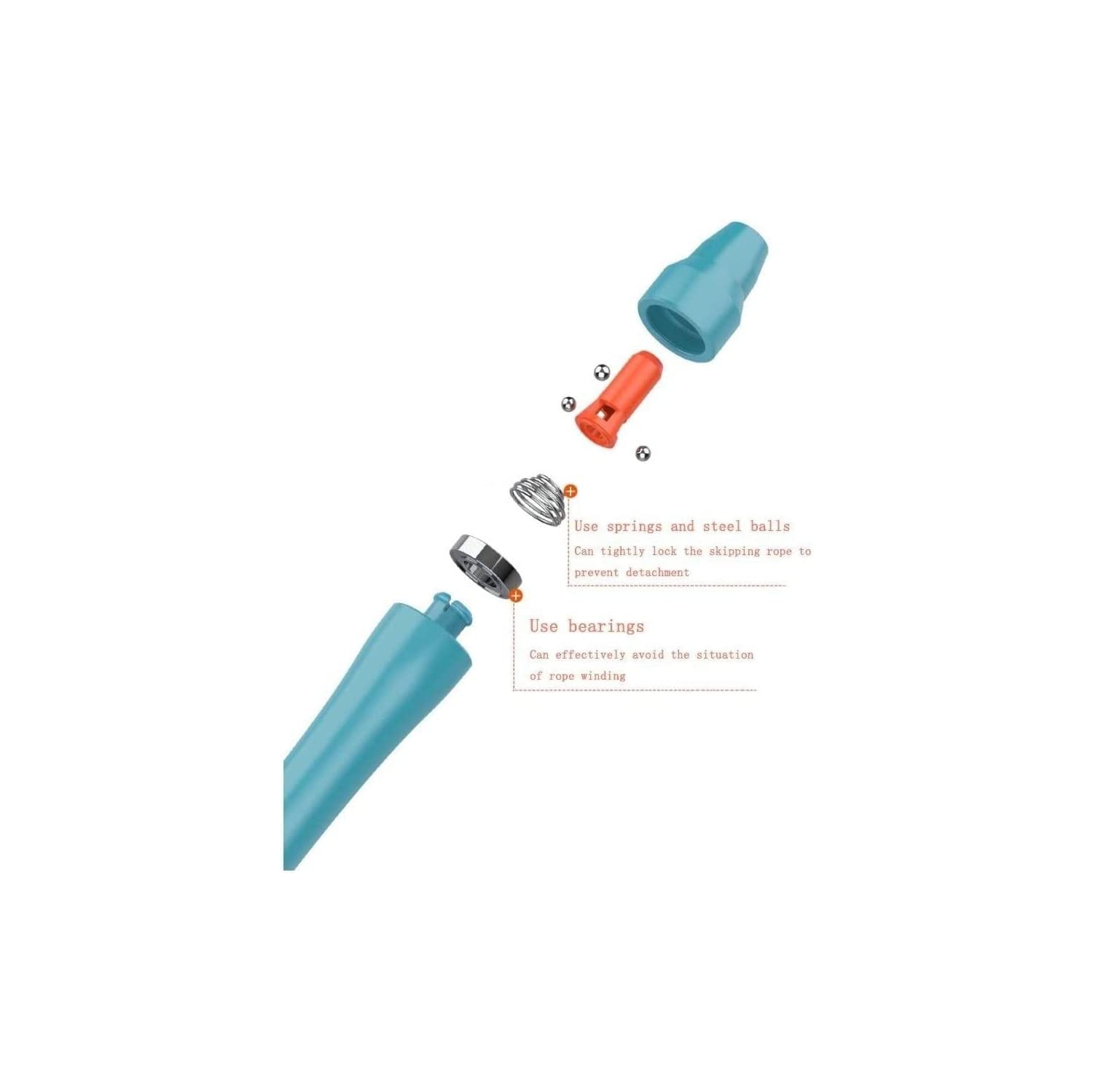 Corde à sauter, câble de corde à sauter rapide anti-enchevêtrement avec roulements à billes pour femmes, hommes et enfants