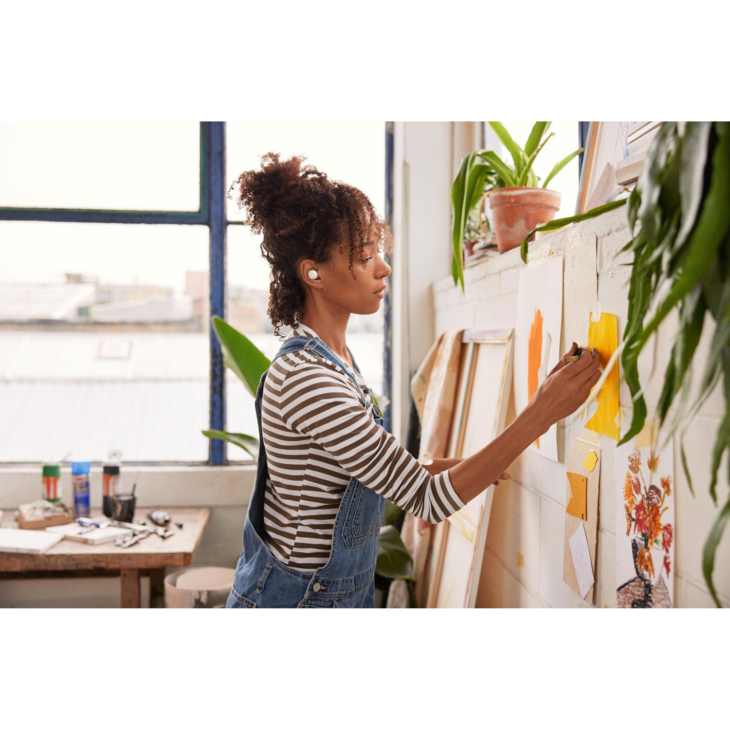 Google Pixel Buds A-Series In-Ear Sound Isolating Truly Wireless Headphones - Clearly White