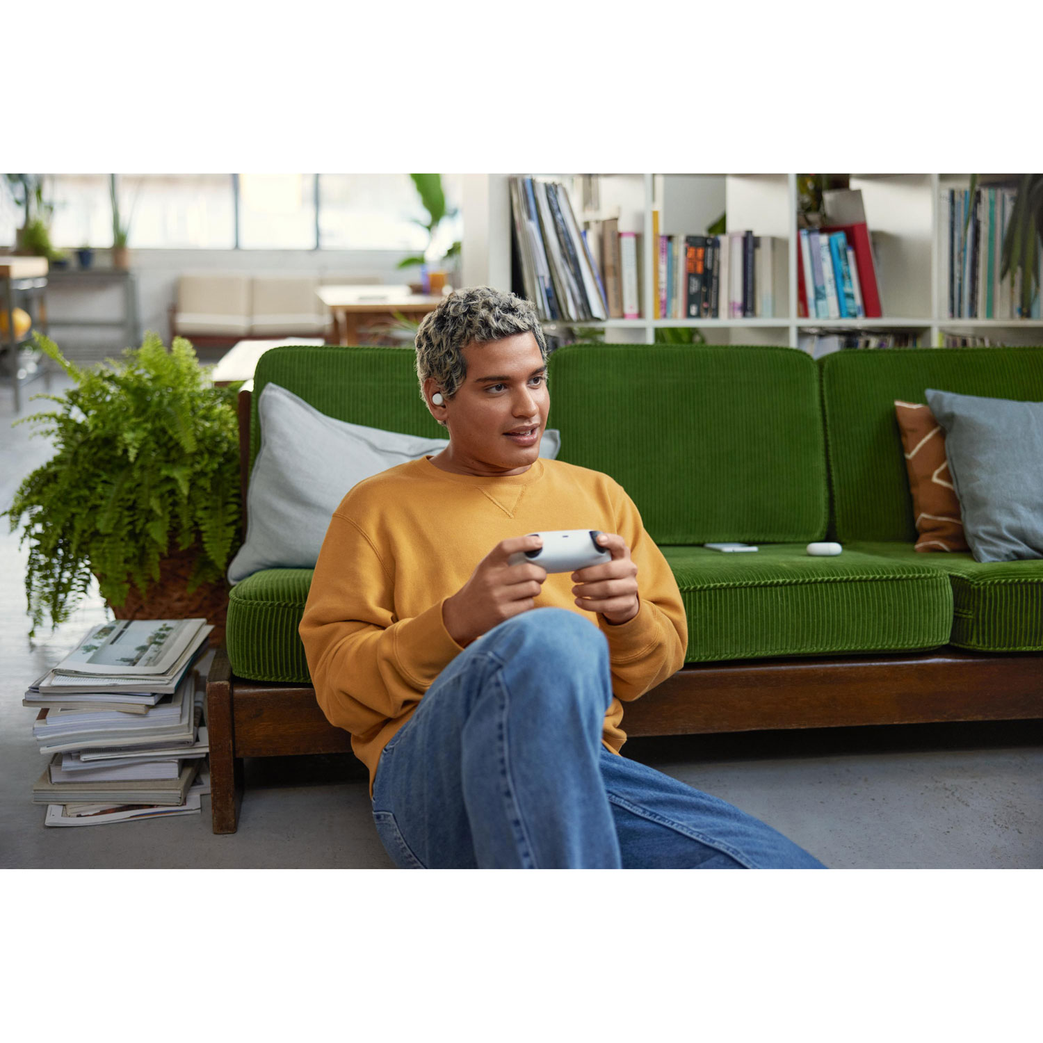 Google Pixel Buds A-Series In-Ear Sound Isolating Truly Wireless Headphones - Clearly White