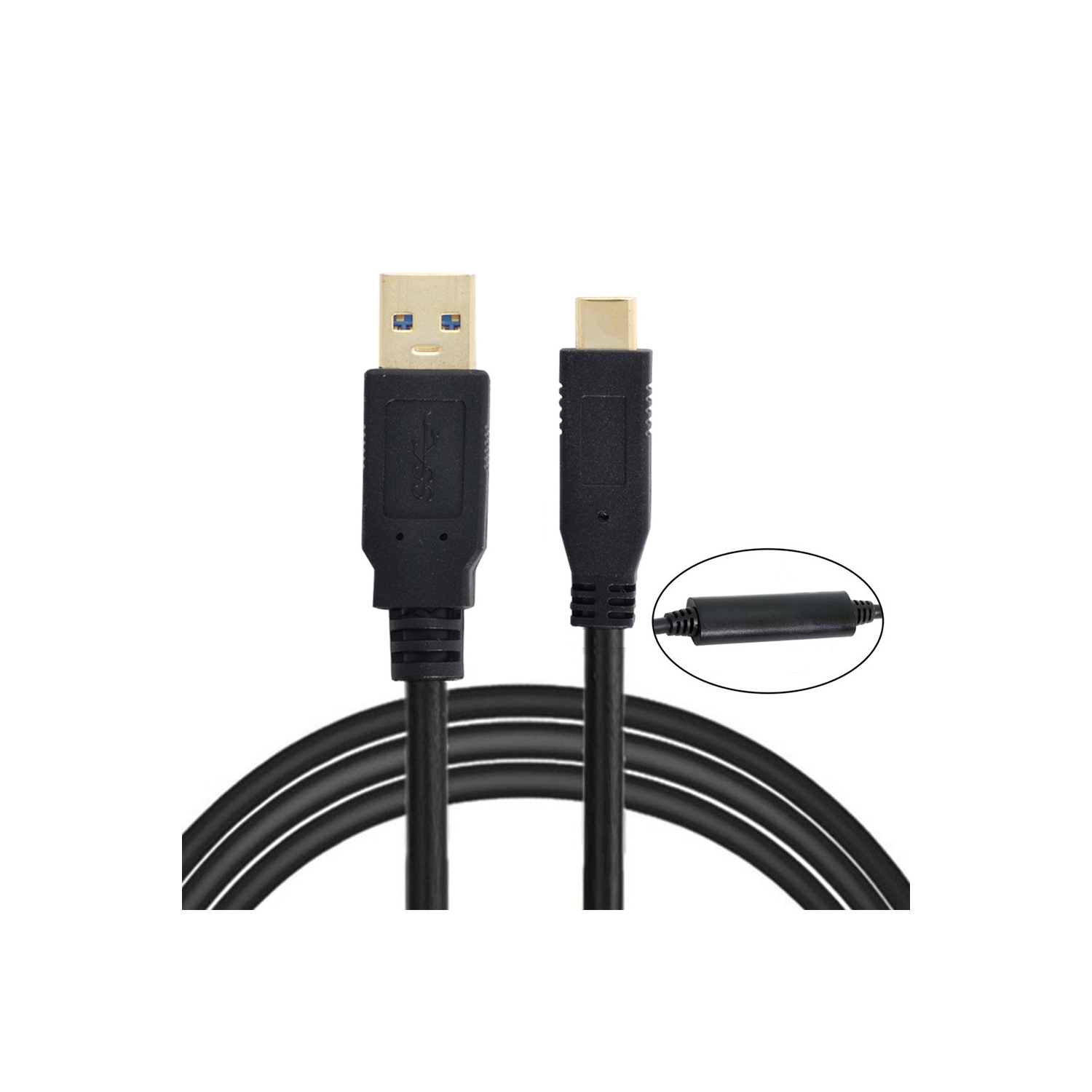 USB C to USB 3.0 Cable 15ft USB-C 3.1 Type-C to USB Type A Charging Data Cable - axGear