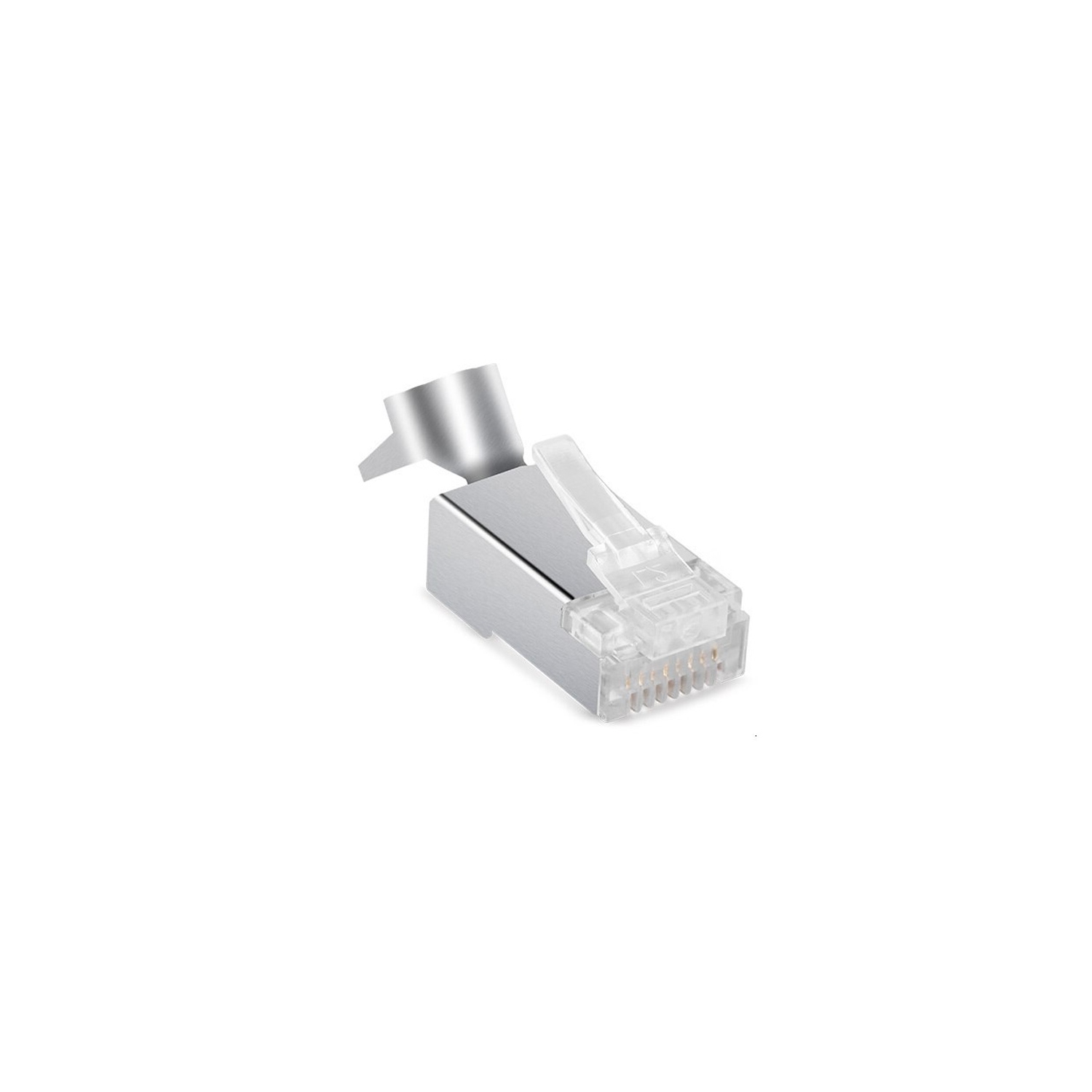 CAT7 Crystal Head Dovetail Clip Plug RJ45 Connector Network Cable Adapter - axGear