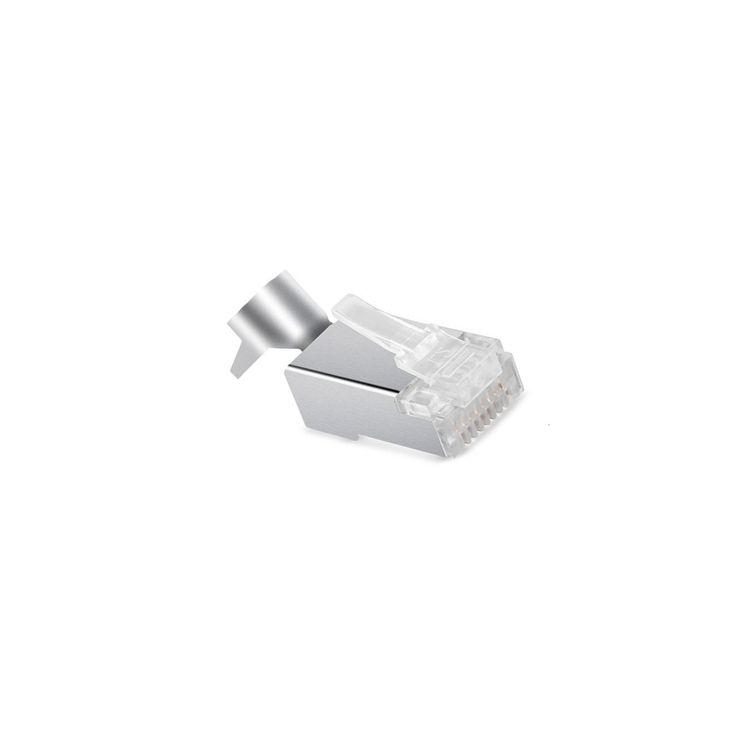CAT7 Crystal Head Dovetail Clip Plug RJ45 Connector Network Cable Adapter - axGear