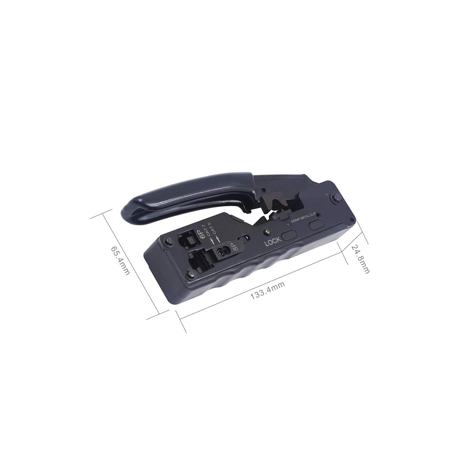 Outil de sertissage de câble Ethernet de réseau RJ45 RJ11 RJ12 Pince à sertir modulaire compacte - axGear