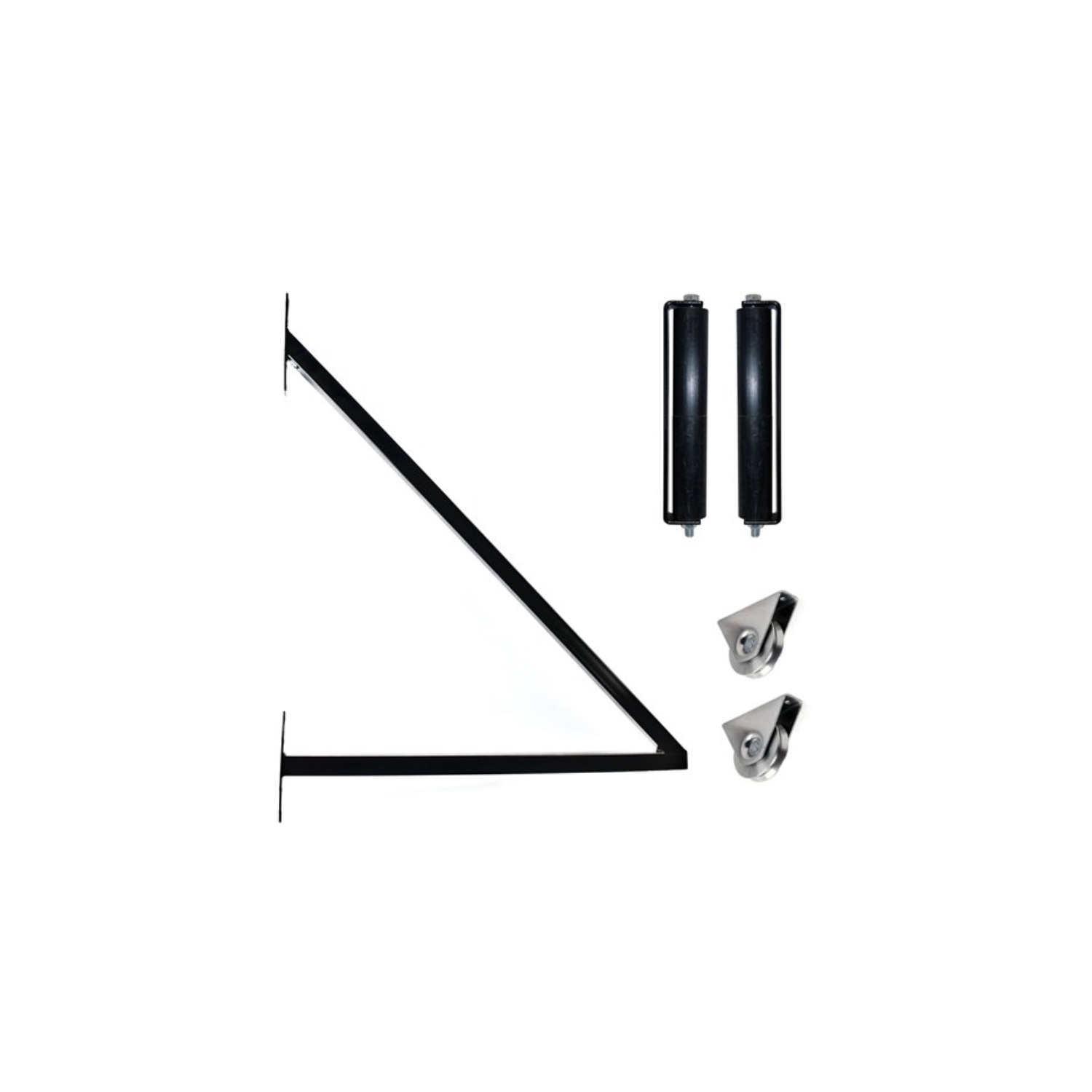 ALEKO DG20MADSSL Madrid Style Single Slide Black Iron Wrought Gate Driveway Gates 20 Feet