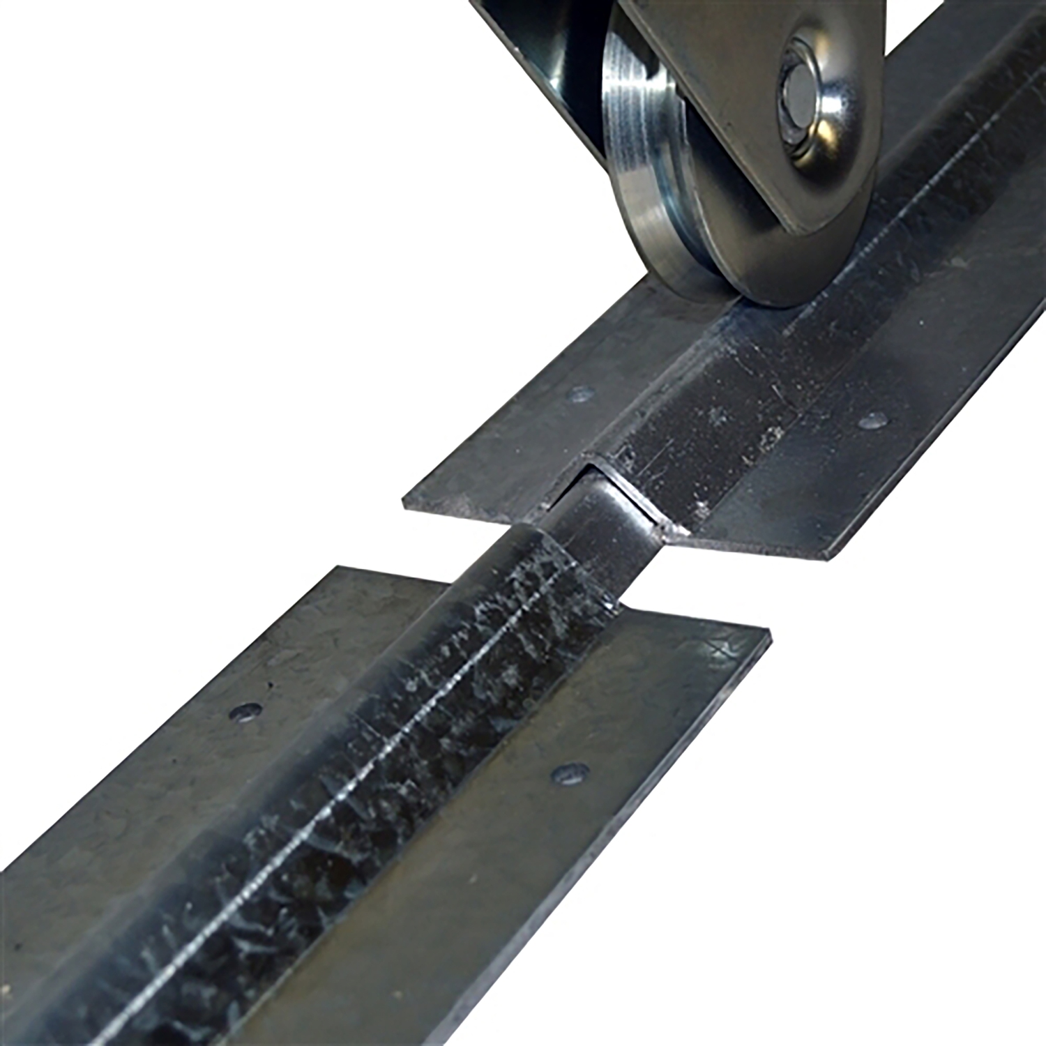 ALEKO DG25MADSSLPED Madrid Style Single Slide Black Iron Wrought Gate Driveway Gates 25 Feet with Pedestrian Gate