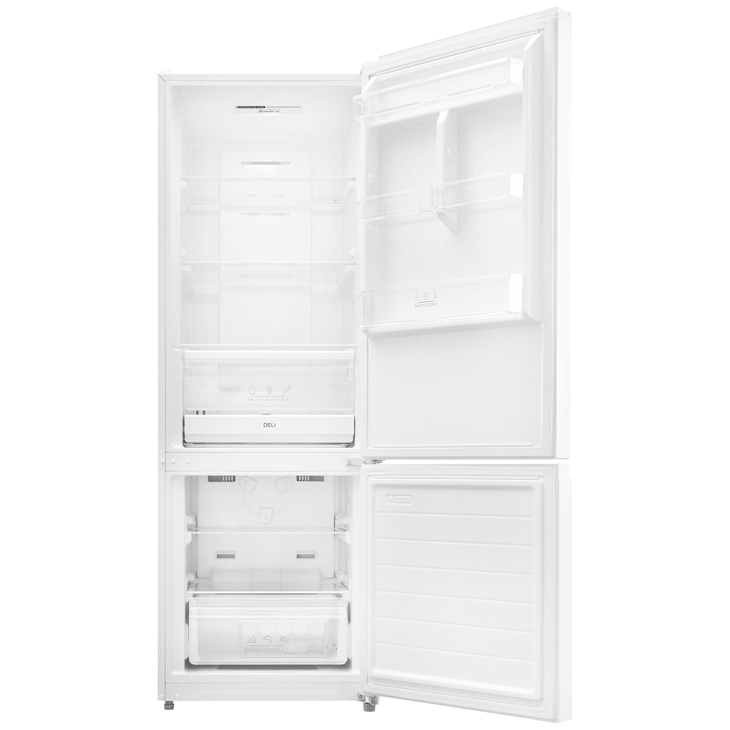 Insignia 24" 11.5 Cu. Ft. Bottom Freezer Refrigerator - White