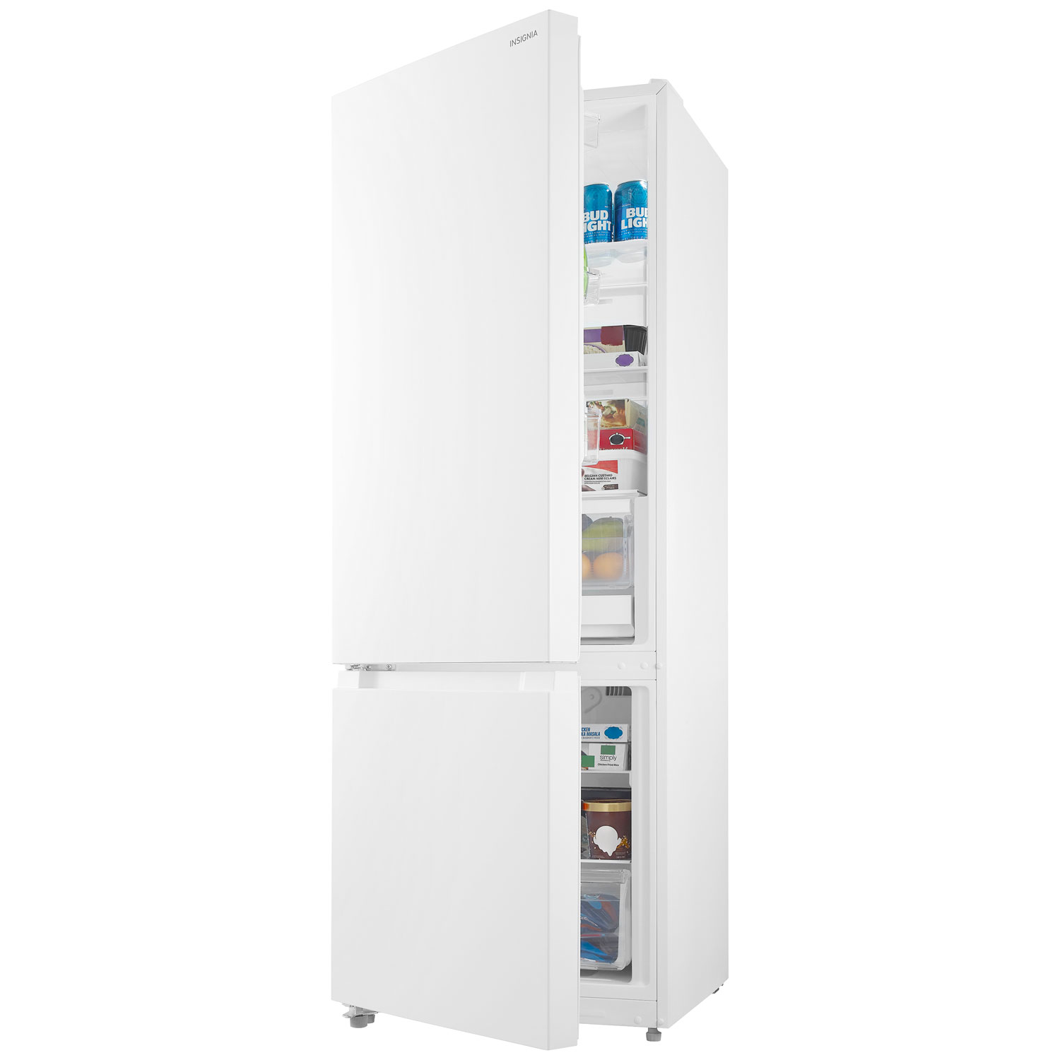 Insignia 24" 11.5 Cu. Ft. Bottom Freezer Refrigerator - White