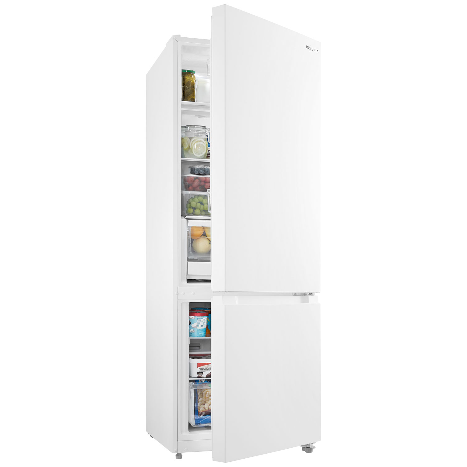 Insignia 24" 11.5 Cu. Ft. Bottom Freezer Refrigerator - White