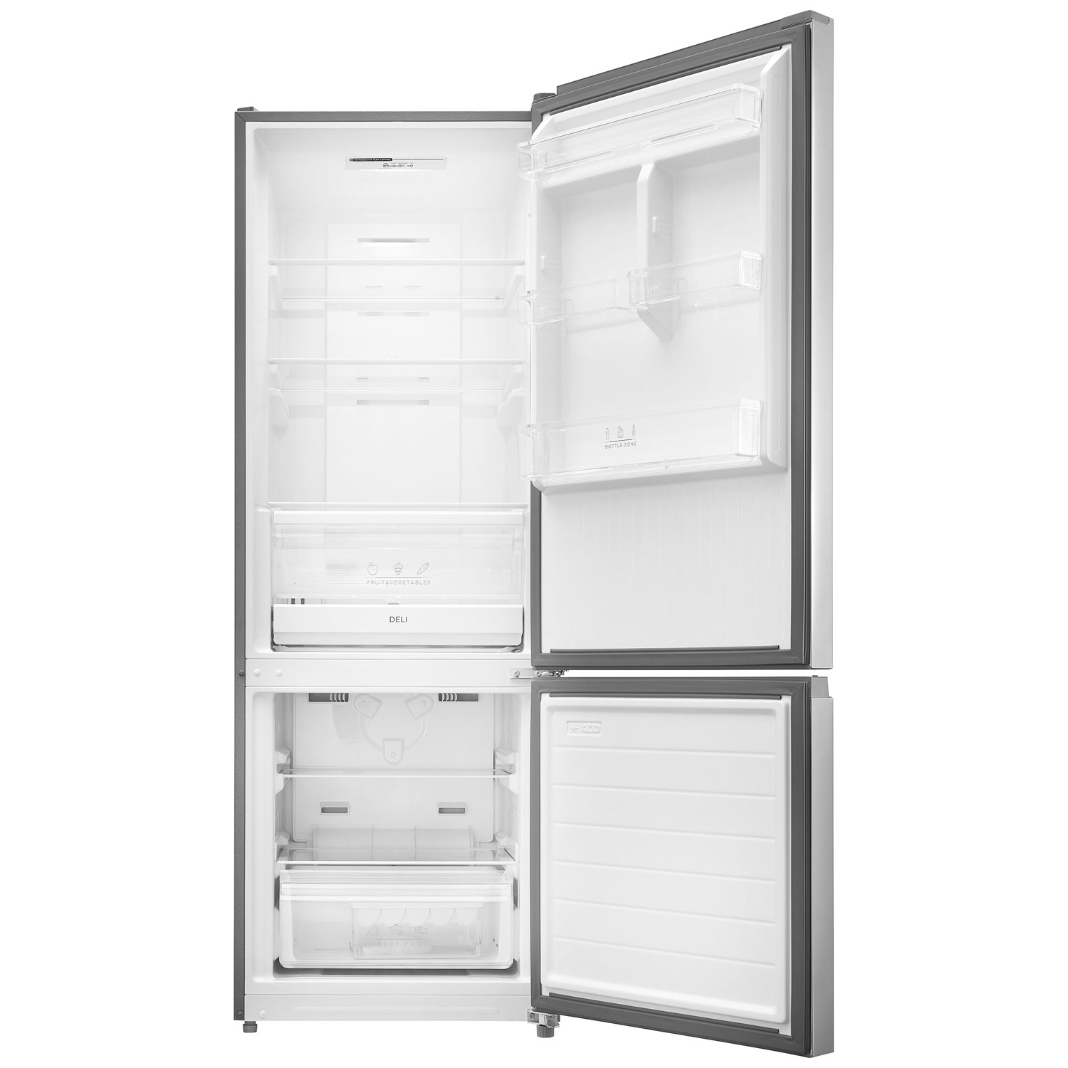 Insignia 24" 11.5 Cu. Ft. Bottom Freezer Refrigerator - Stainless steel