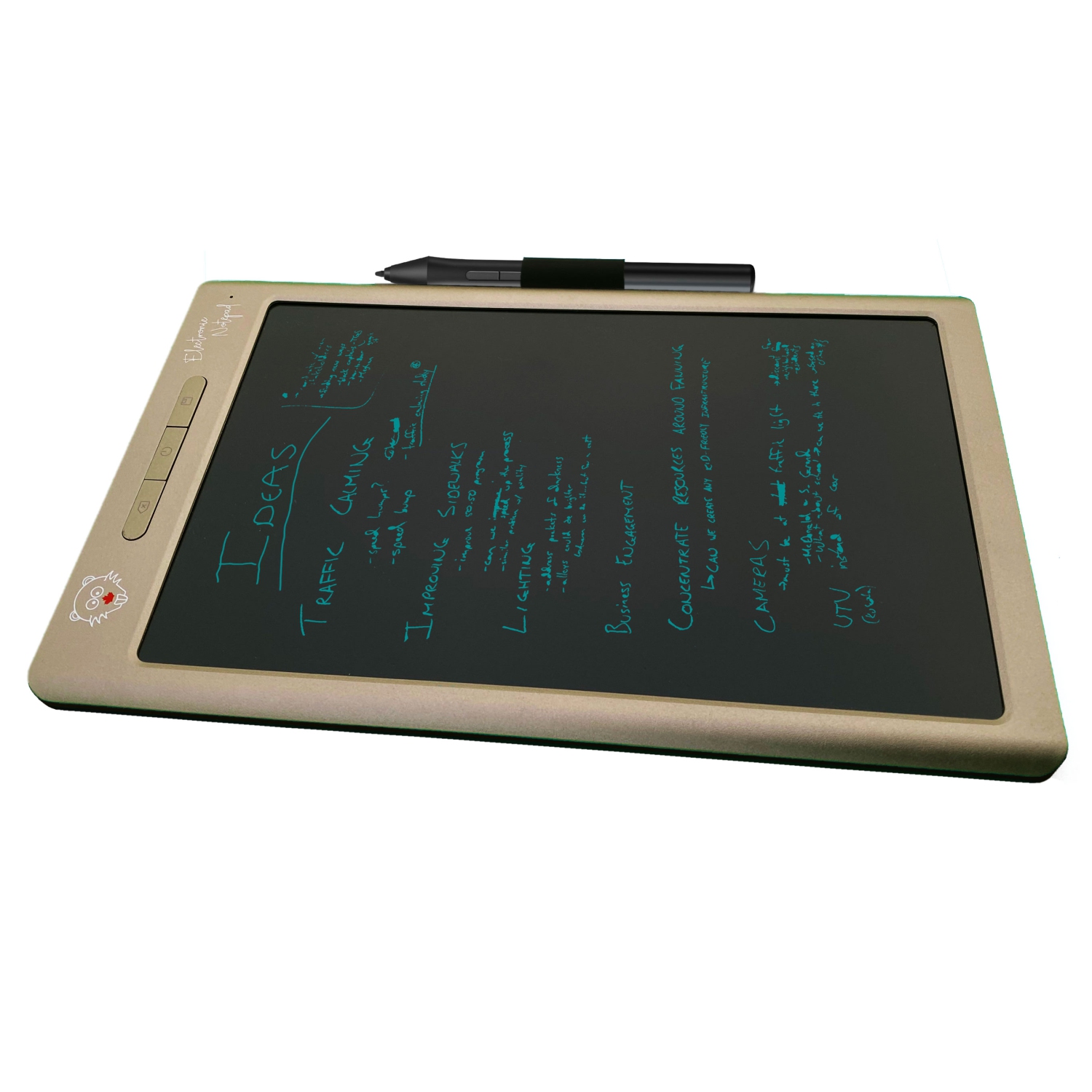 BeaverPad Tablette d'écriture LCD (eWriter) et tablette graphique 10 avec  fonction de sauvegarde, mémoire et Bluetooth