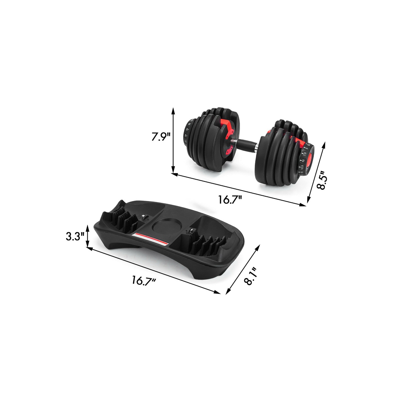 Sunwealth Fitnesx Haltères réglables – 24 kg – Poids libre réglable - livraison gratuite