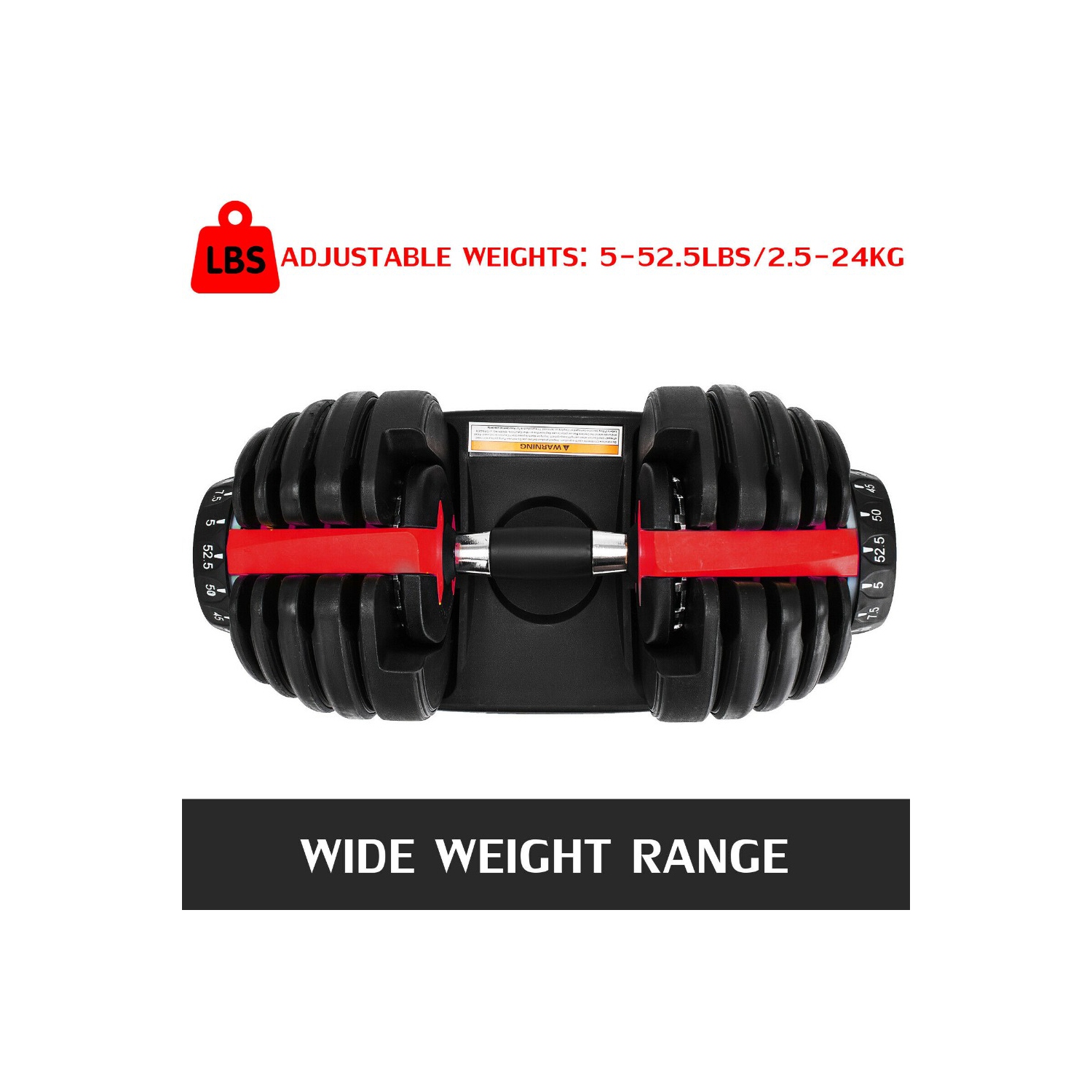 Sunwealth Fitnesx Haltères réglables – 24 kg – Poids libre réglable - livraison gratuite