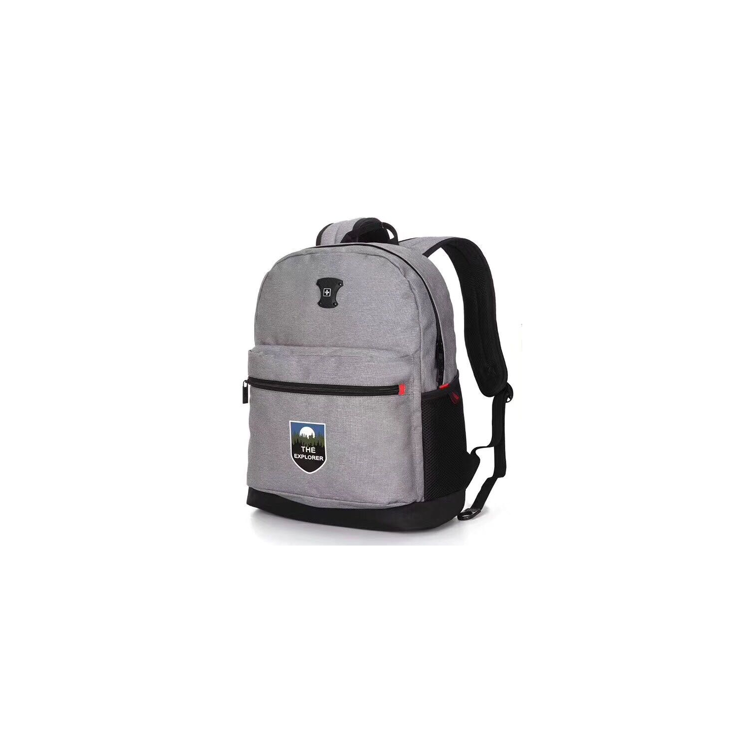 SUISSEWIN Water Resistance Unisex Backpack - 35L - Metallic Grey