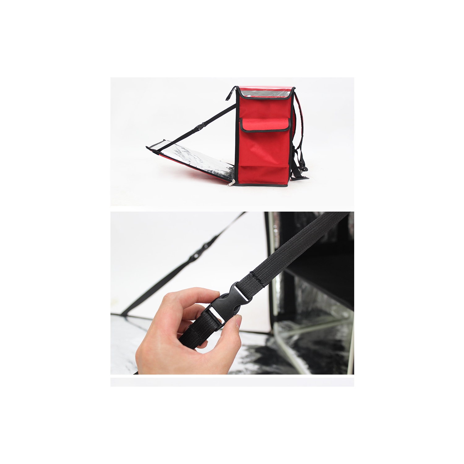 Sunwealth 42L Insulated Courier Food Bag - RED