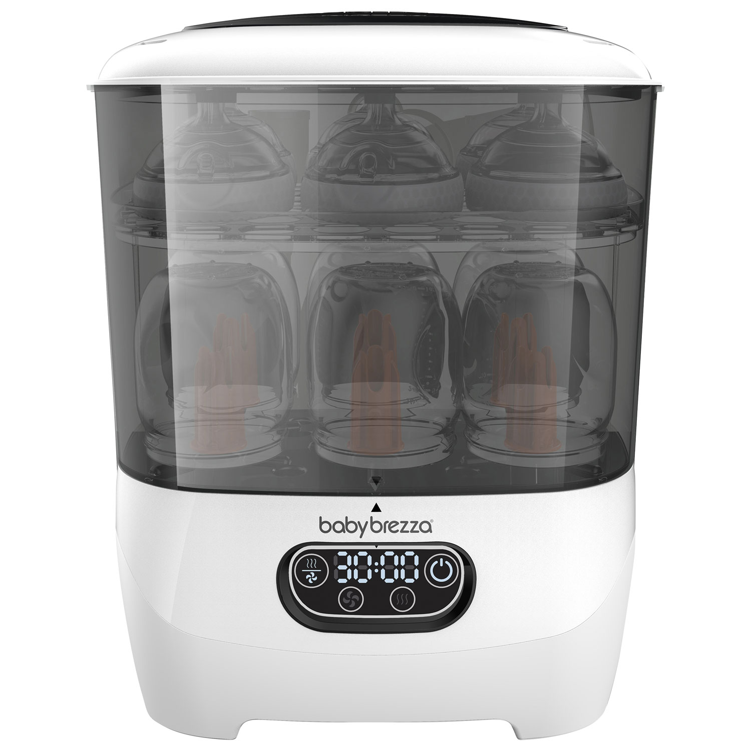 Stérilisateur de biberons et séchoir One-Step Advanced de Baby Brezza - Blanc