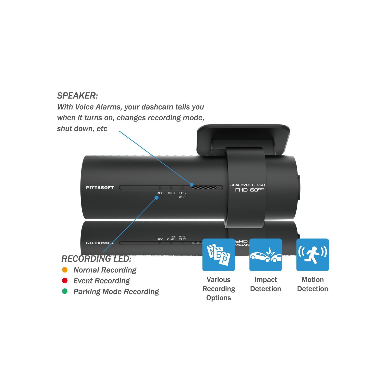 Caméra de tableau de bord à deux canaux DR750X-2CH plus Cloud de BlackVue