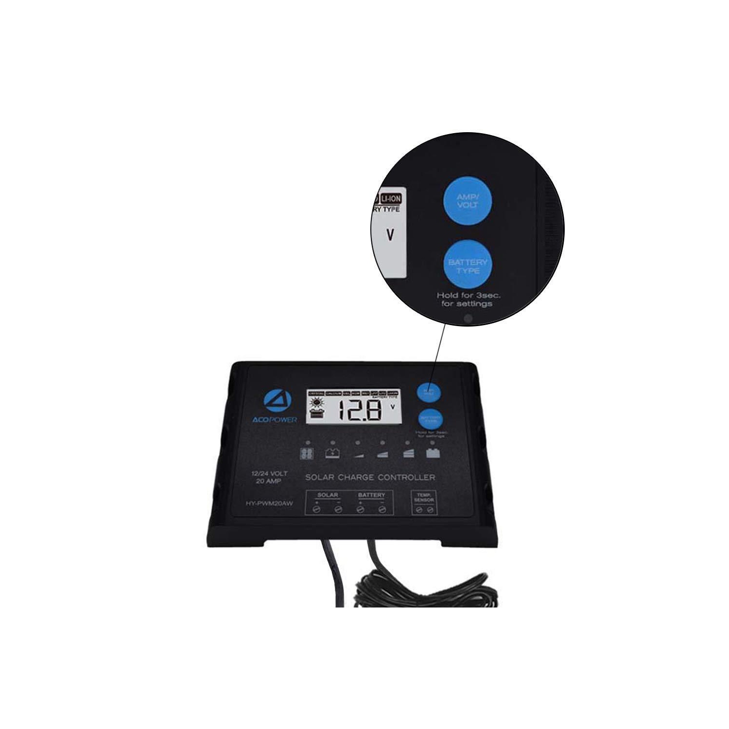 ACOPOWER LTK 120W Foldable Solar Panel Kit With Included ProteusX 20A Charge Controller