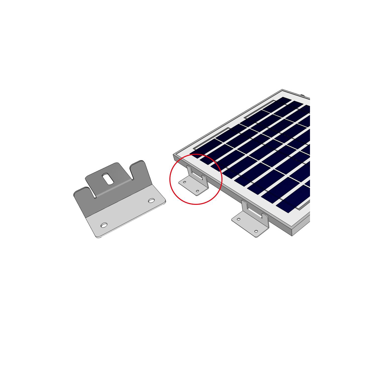 Support Z de fixation pour panneau solaire d’ACOPOWER – Ensemble de 4 pour l’installation de bateau de VR hors d’un système d’air