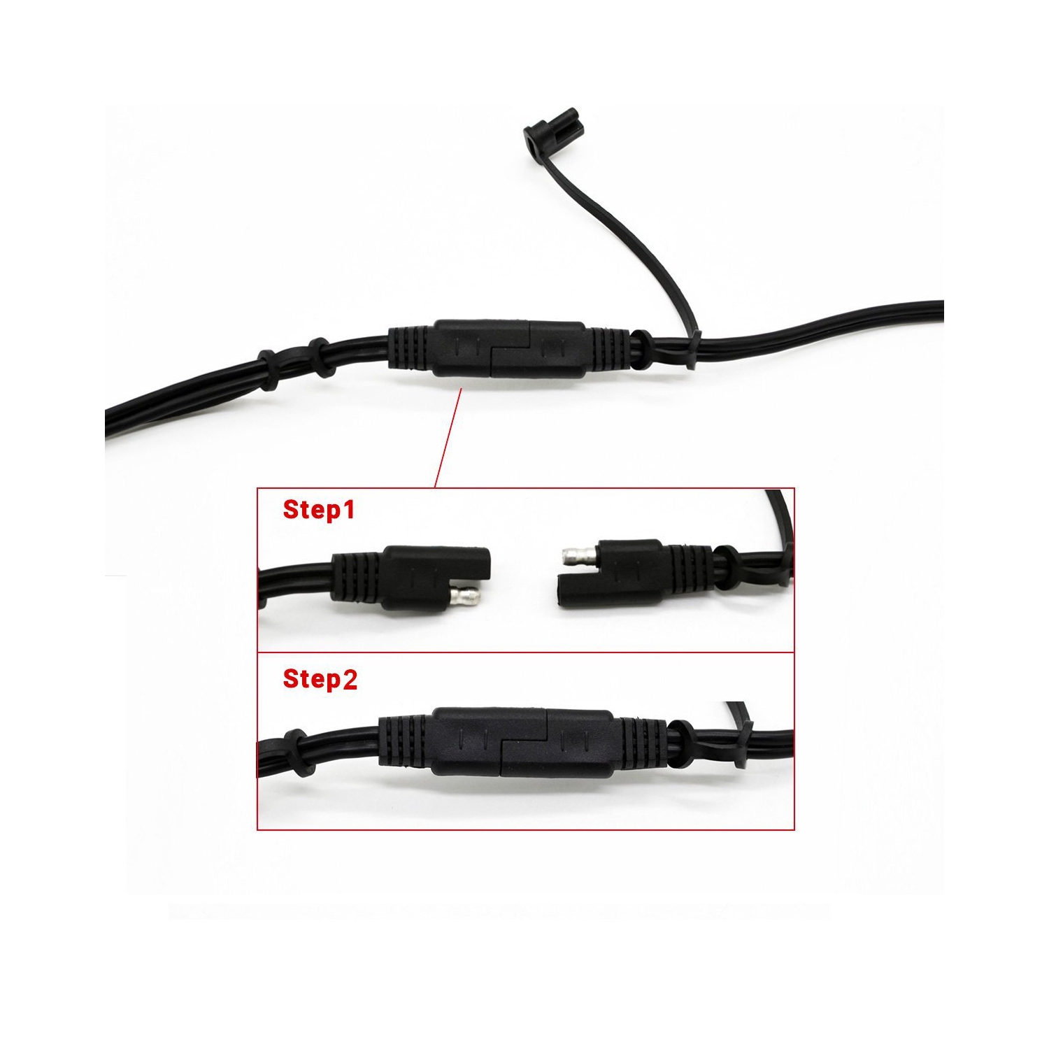 Câble de rallonge SAE 14AWG de 20 pi