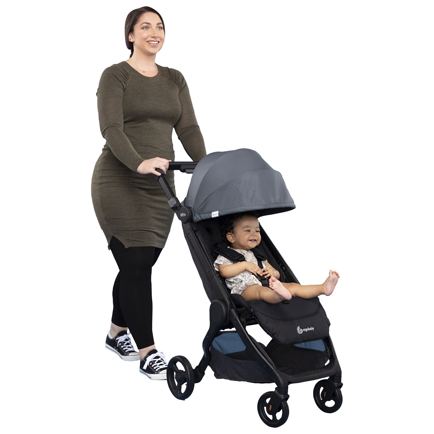 Ergobaby Metro+ Compact Stroller - Slate Grey