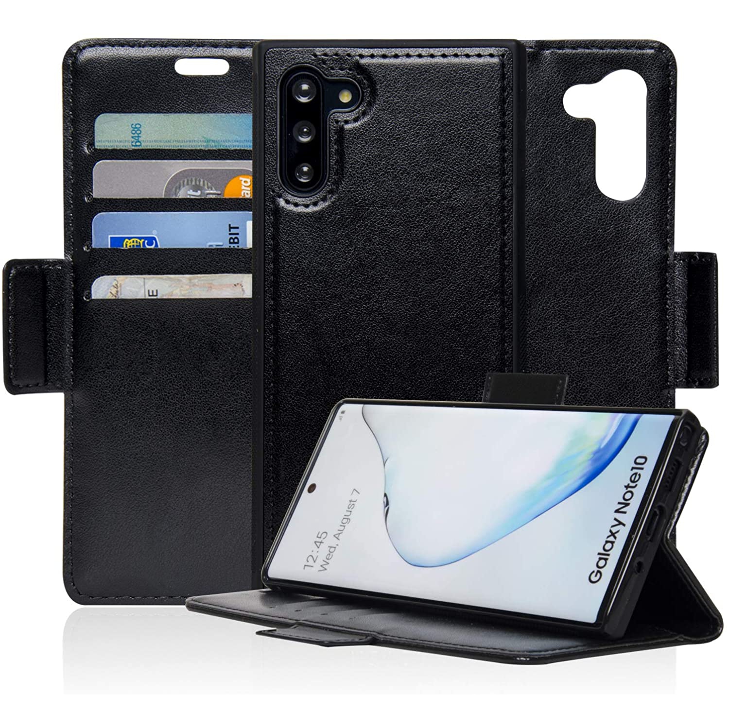 Navor Detachable 2 in 1 Magnetic Wallet Case with RFID Protection Compatible for Samsung Galaxy Note 10 [6.3 inch] [Vajio Se