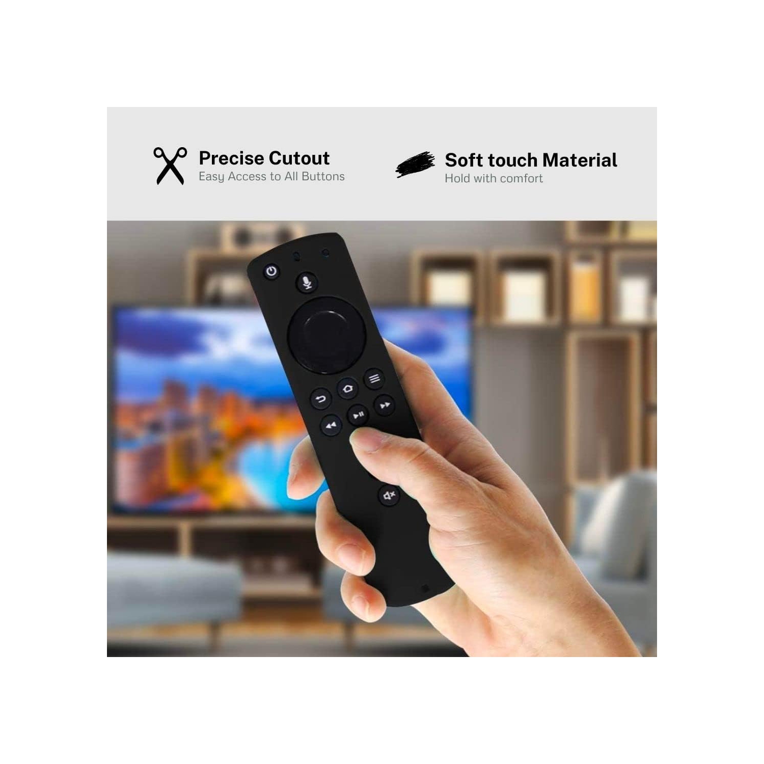 Shockproof Protective Silicone Case/Covers Compatible with All-New Alexa Voice Remote for TV Stick 4K, TV Stick, TV (3rd Gen)