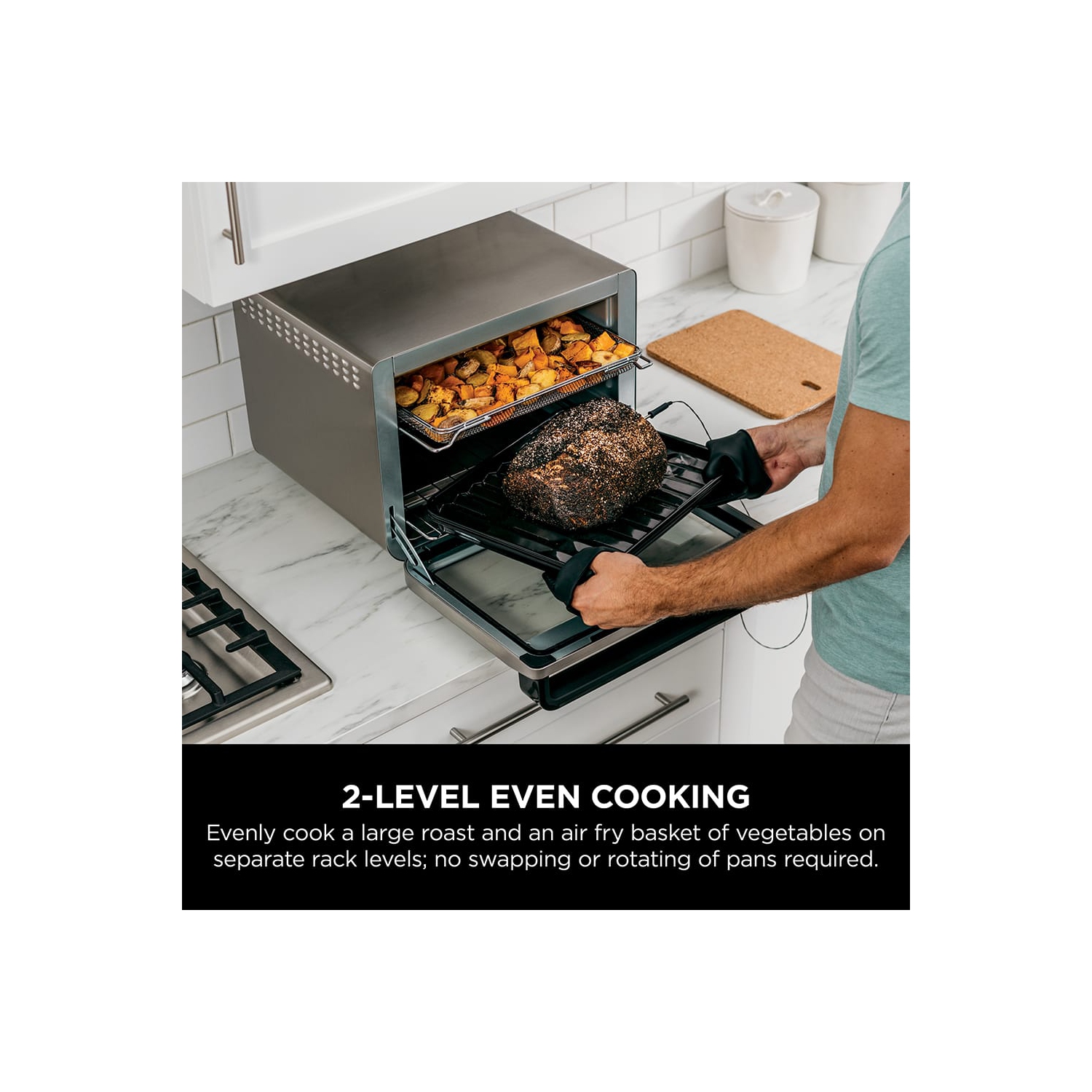 Ninja Foodi , 10 en 1 XL Pro Air Fry Coven, acier inoxydable, 1800 W