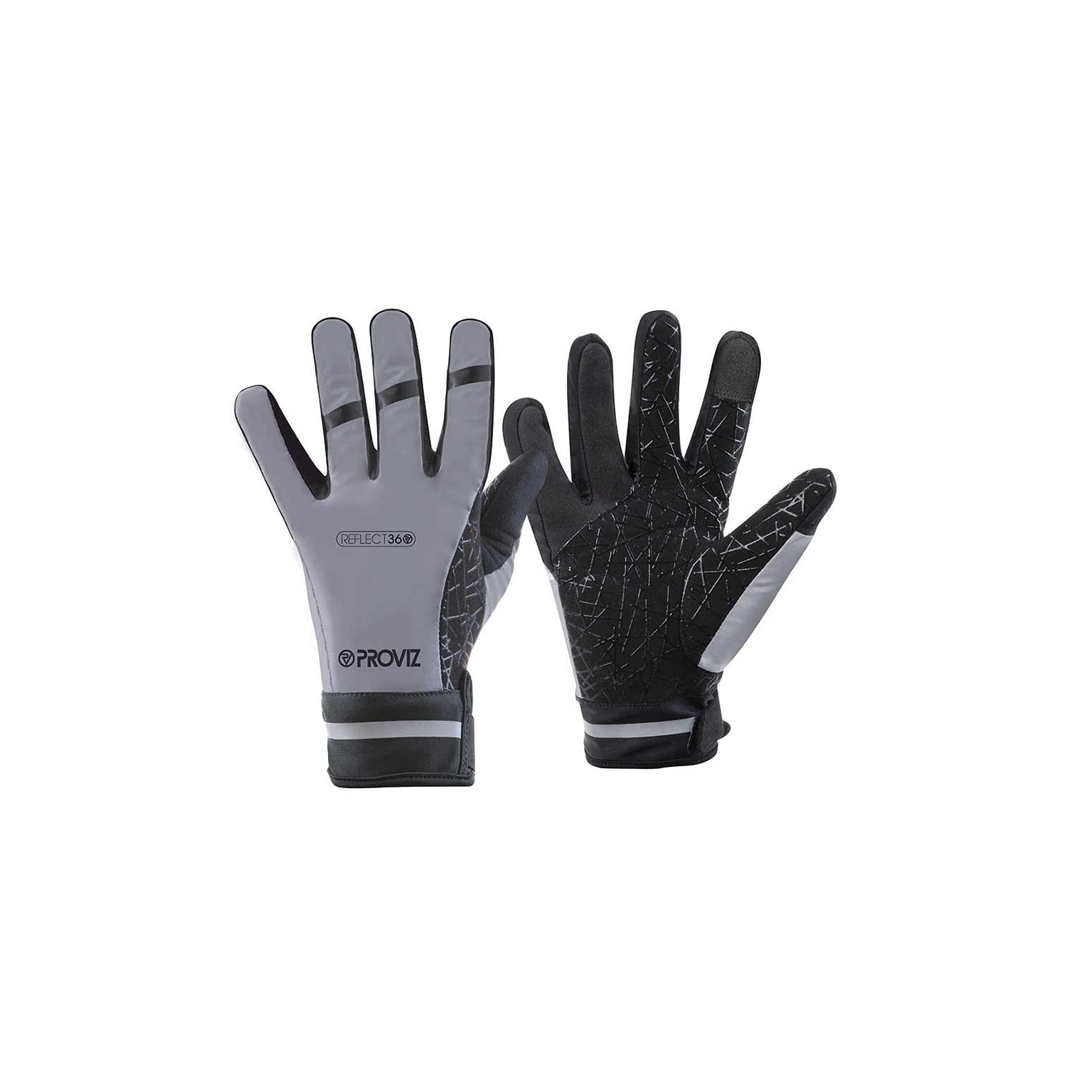 Proviz, REFLECT360, Winter Gloves, Silver, M, Pair