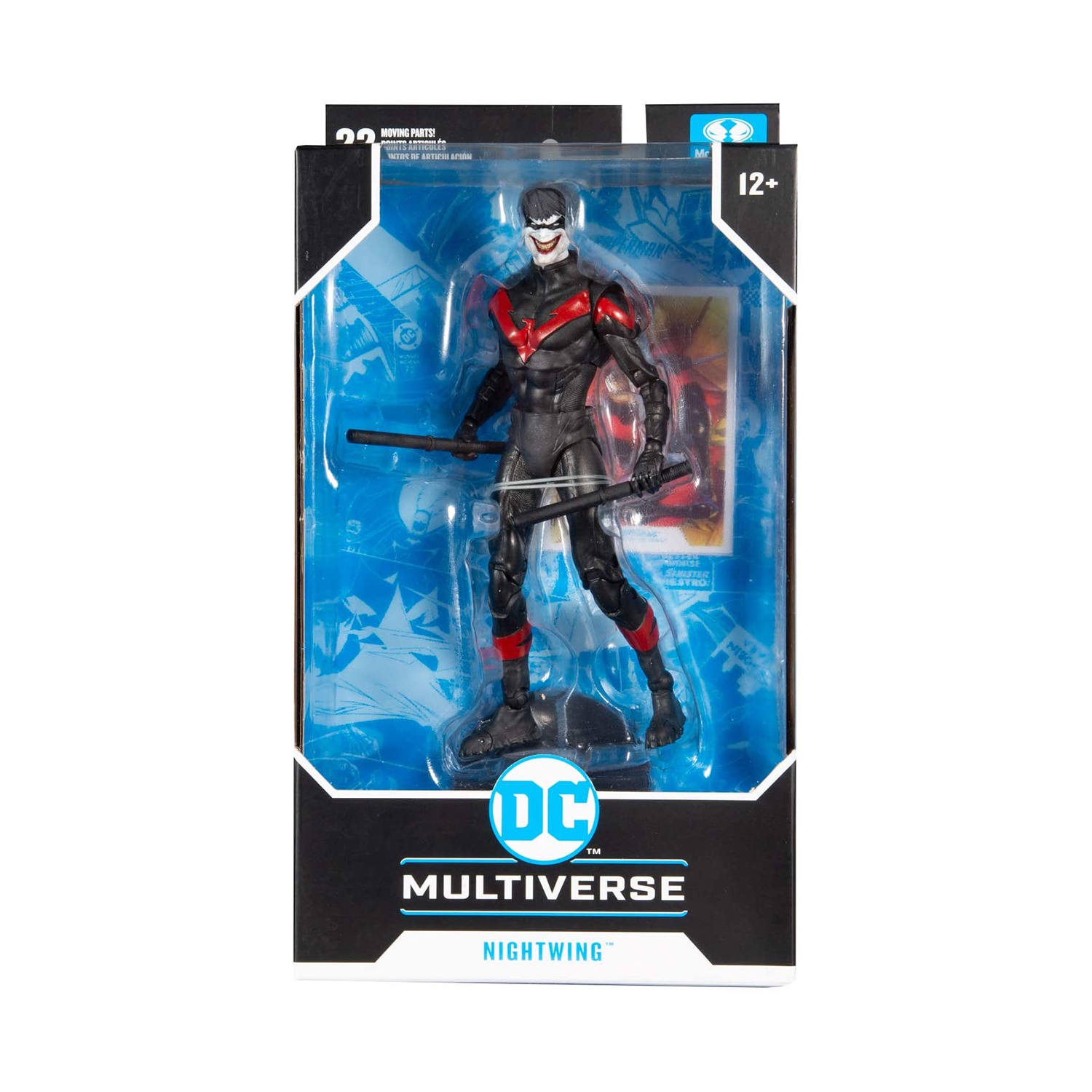 DC Multiverse 7 Inch Action Figure Comic Series - Death Of The Family Nightwing Joker