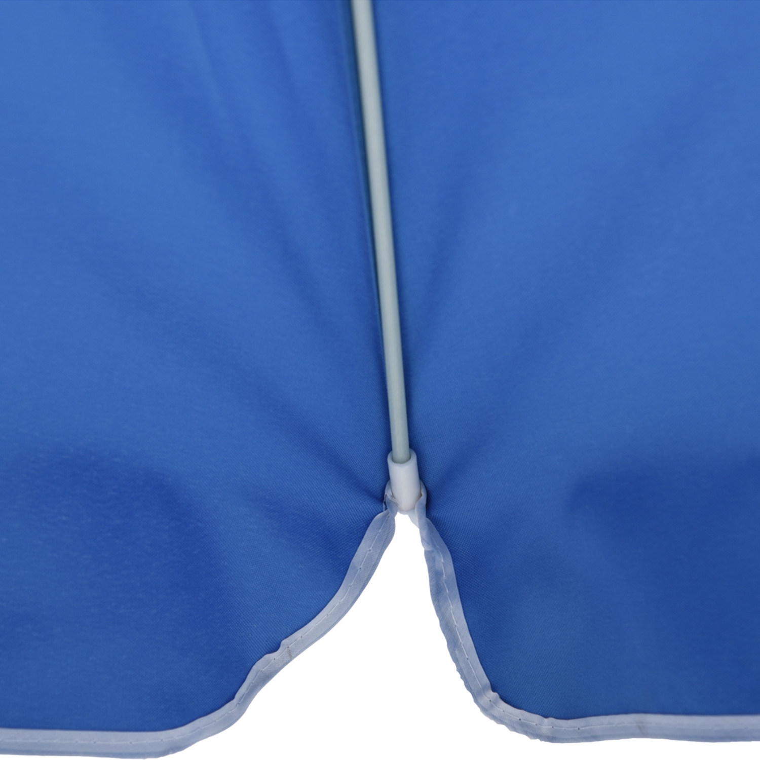 Outsunny Arc. 6.4ft Beach Umbrella with Aluminum Pole Pointed Design Adjustable Tilt Carry Bag for Outdoor Patio Blue