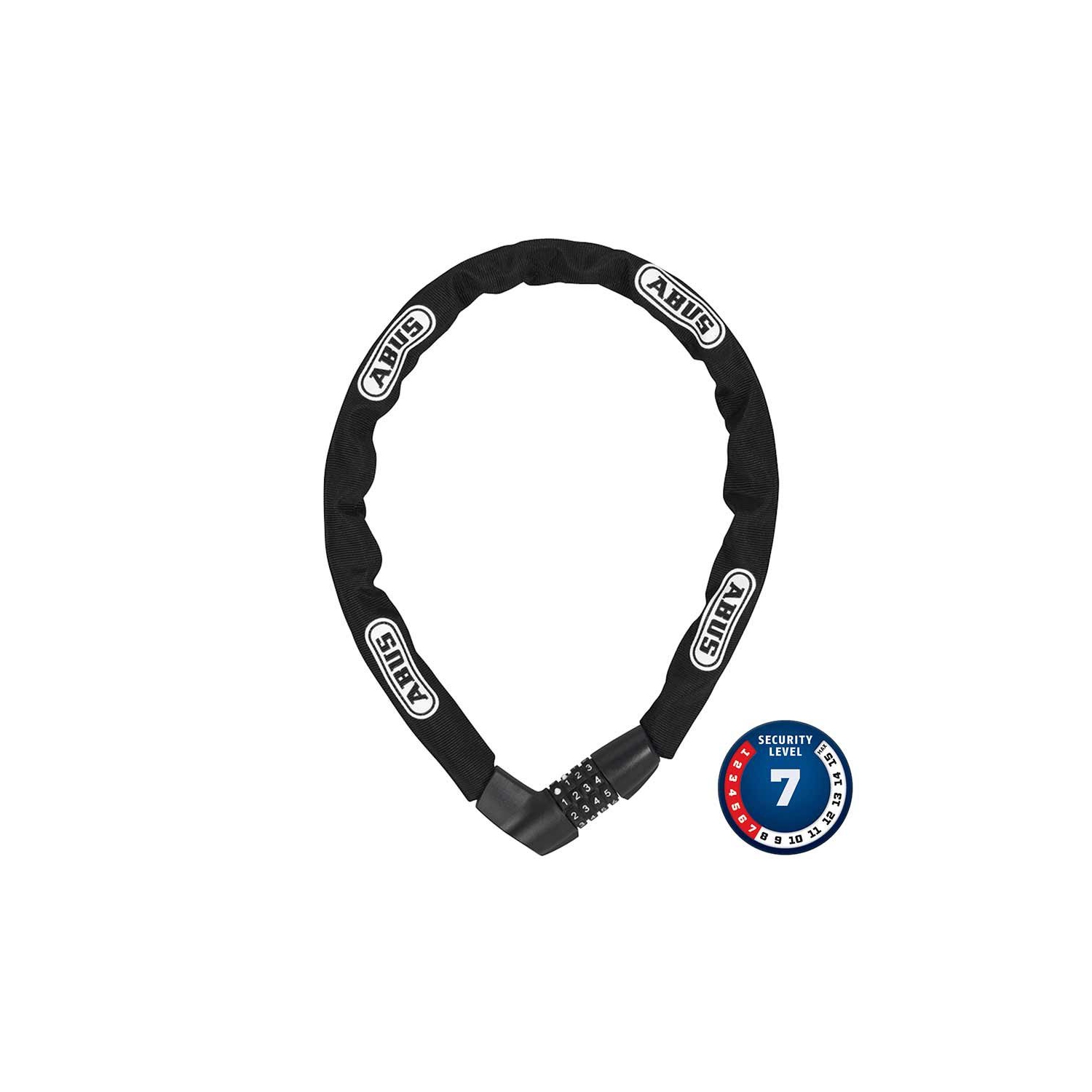 Abus, Tresor 1385, Chain Lock, Combo, 7mm, 85cm, 2.8', Black