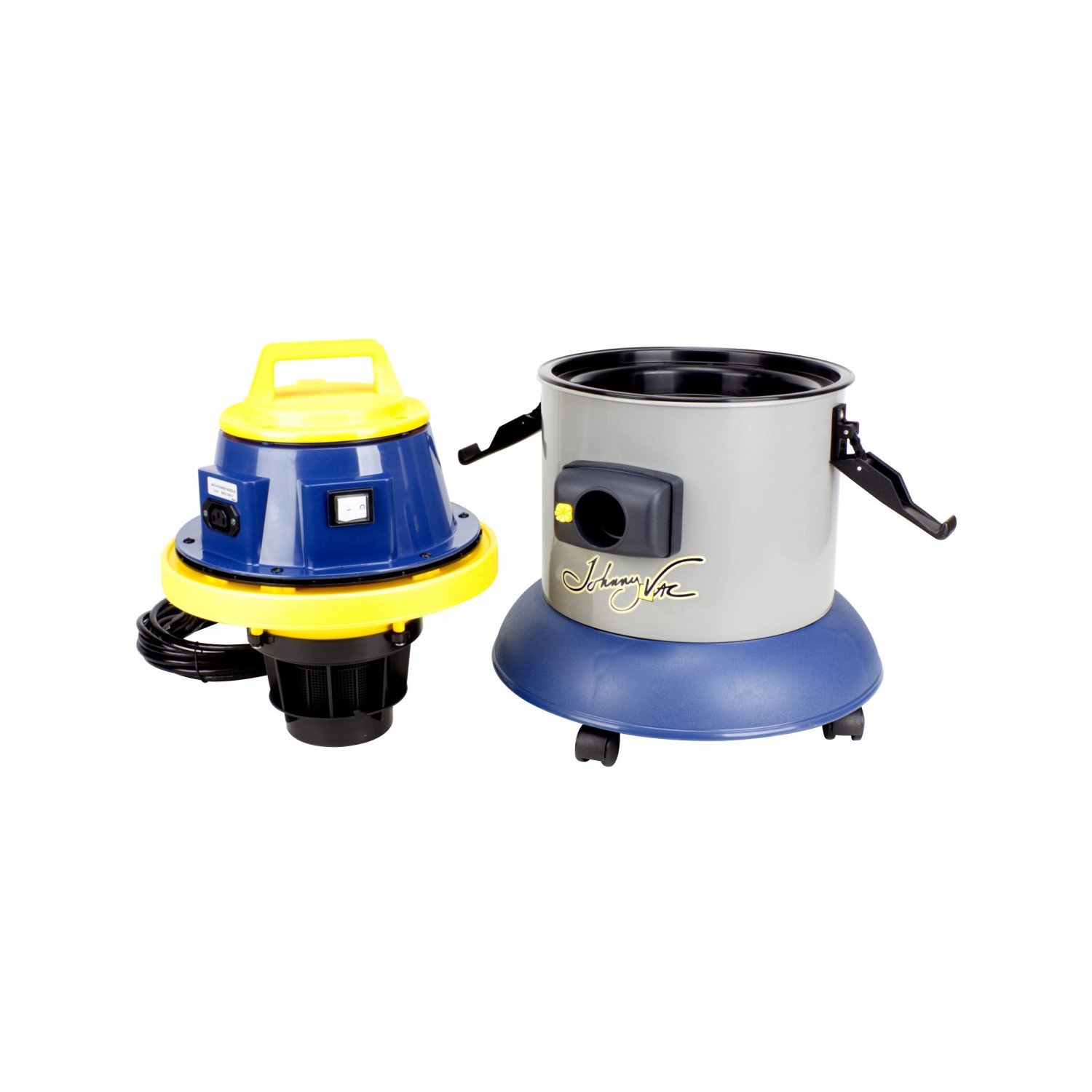 JV125 Wet & Dry Commercial Vacuum - Capacity of 4 gal - Electrical Outlet for Power Nozzle - 10' (3 m) Hose - Plastic and Aluminum Wands - Brushes