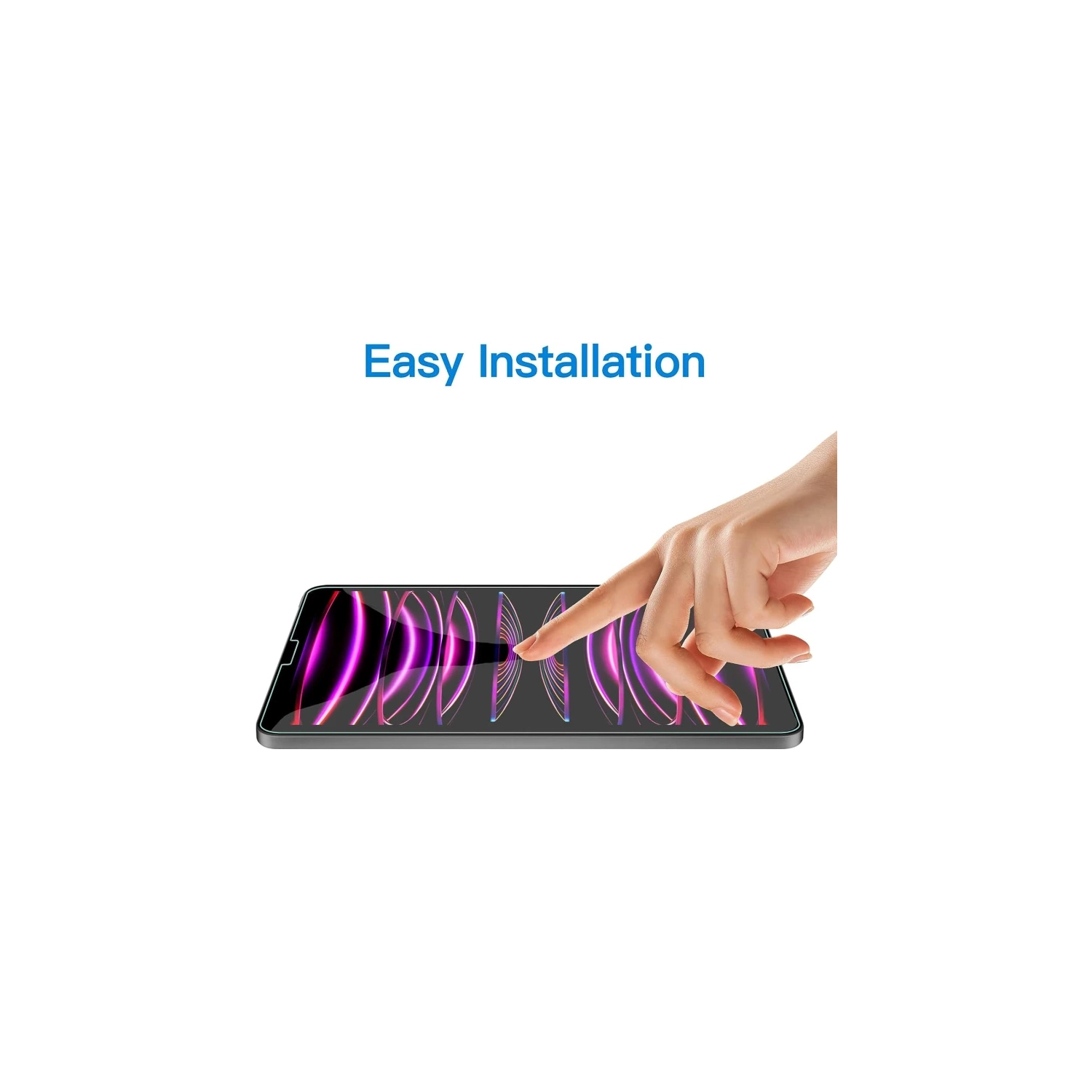 Protecteur d'écran en verre trempé Premium pour iPad Air 5/4 et iPad Pro 11 po - compatible avec face ID, film de protection Crystal Clear