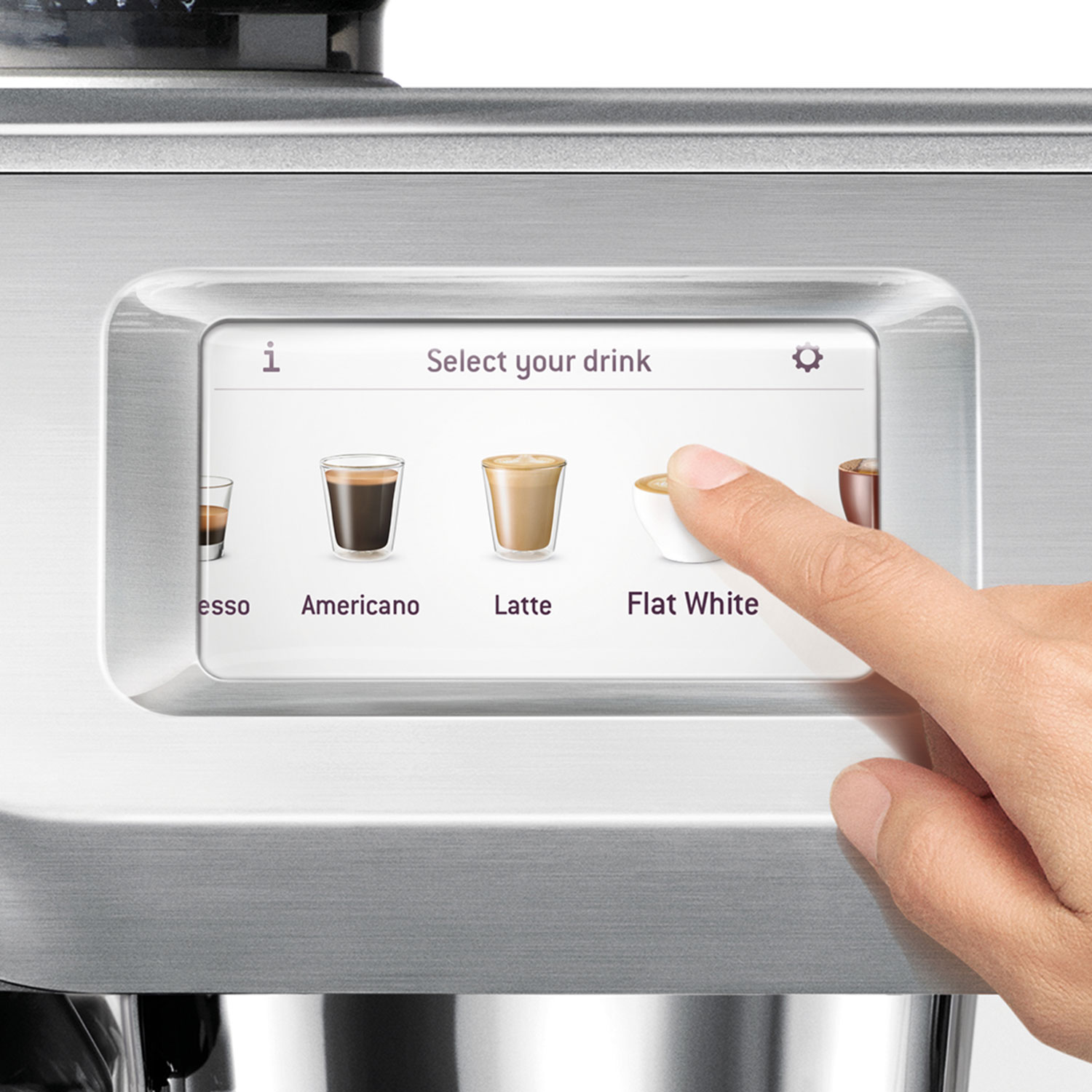 Machine à expresso automatique Oracle Touch de Breville avec mousseur et moulin à café - Inox