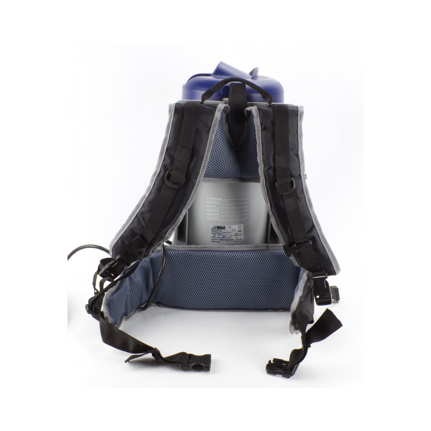 JVT1W Professional Backpack Vacuum - 1.5 gal Tank Capacity - With Complete Tool Set - HEPA Filtration - 30' (9 m) Power Cable - Cushion Shoulder