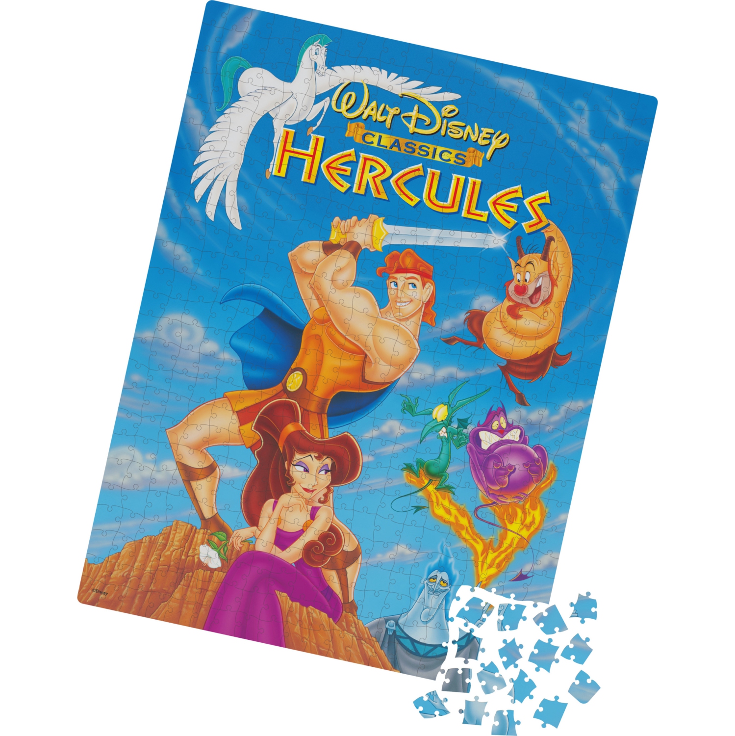 Spin Master Games 500-Piece Adult Jigsaw Puzzle in Plastic Retro Blockbuster VHS Video Case, Hercules