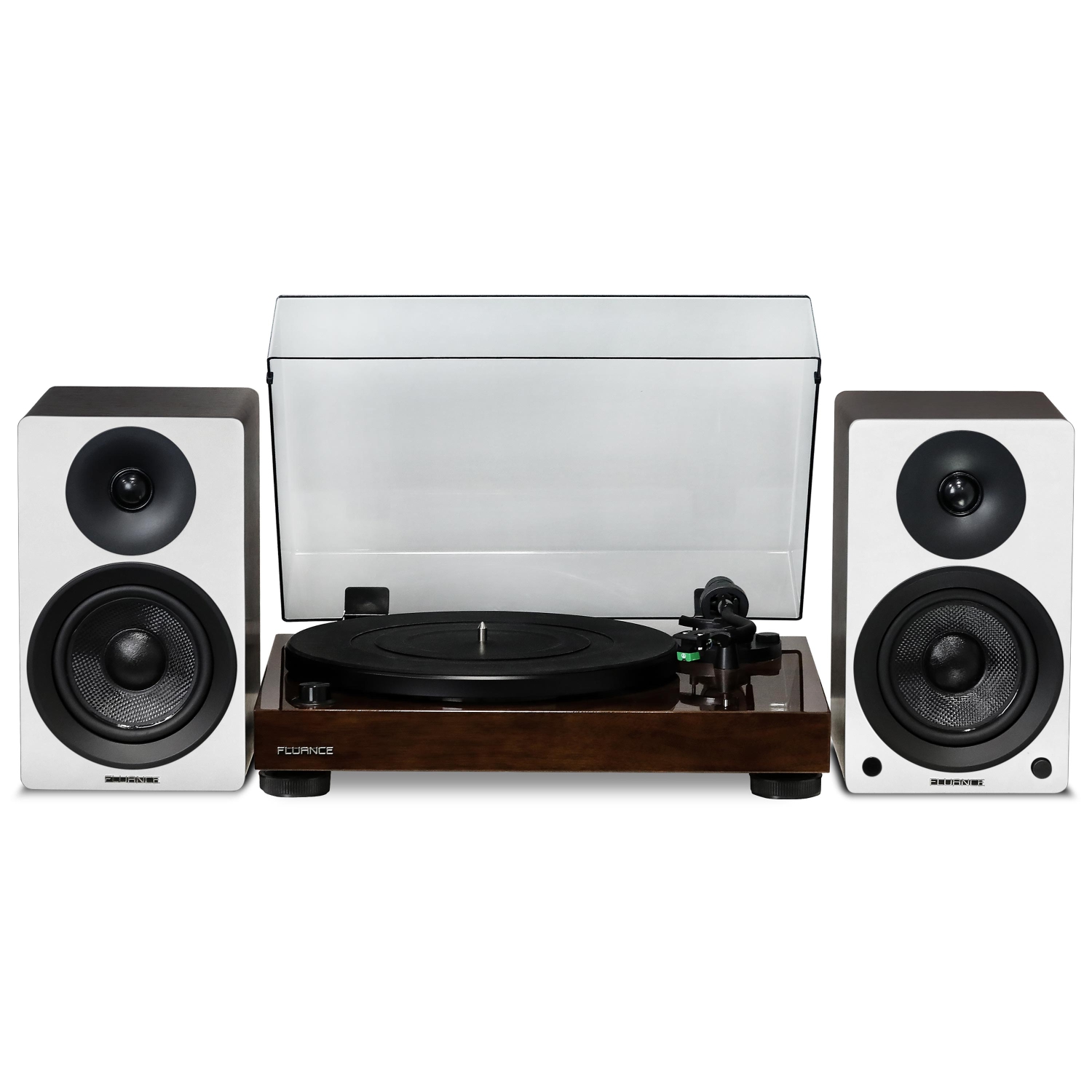 Fluance RT81 Elite High Fidelity Vinyl Turntable and Ai41 Powered 5" Stereo Bookshelf Speakers