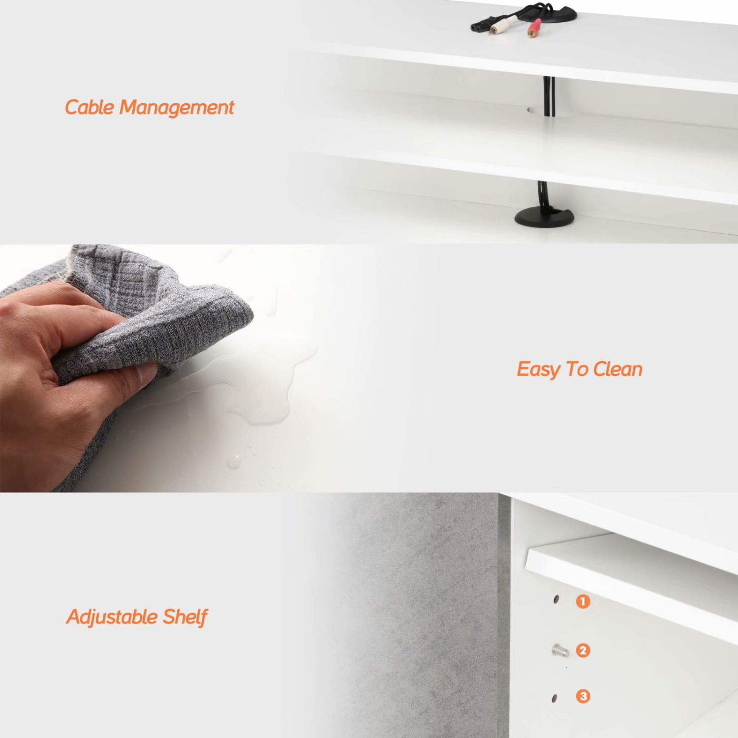 FITUEYES Floating TV Shelf Wall Mounted Media Console,Entertainment Center Storage Shelf ,Grey,39 Inch