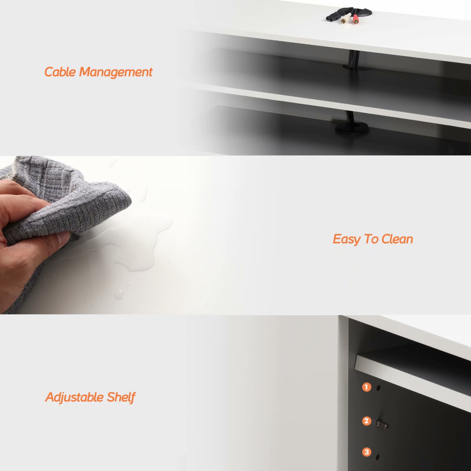 FITUEYES – console multimédia murale à tablette flottante pour décodeur de câblodistribution, meuble de téléviseur moderne Home Decor, blanc, 39 po