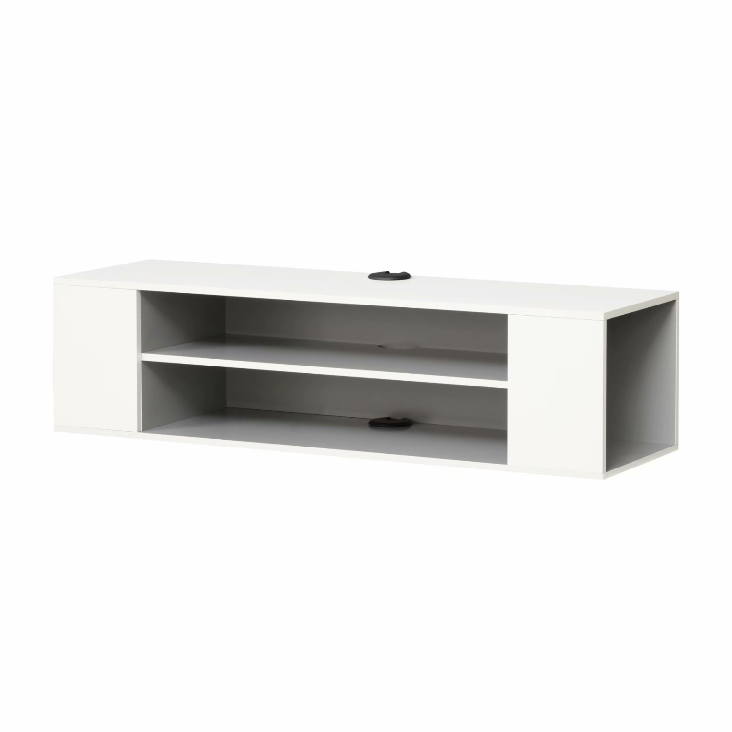 FITUEYES – console multimédia murale à tablette flottante pour décodeur de câblodistribution, meuble de téléviseur moderne Home Decor, blanc, 39 po